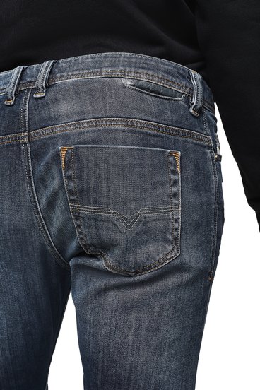 Diesel - Safado Straight Jeans 0885K, Dark Blue - Image 4
