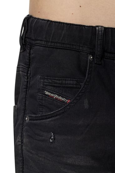 Diesel - Krooley JoggJeans® 09E12 Tapered, Black/Dark grey - Image 4