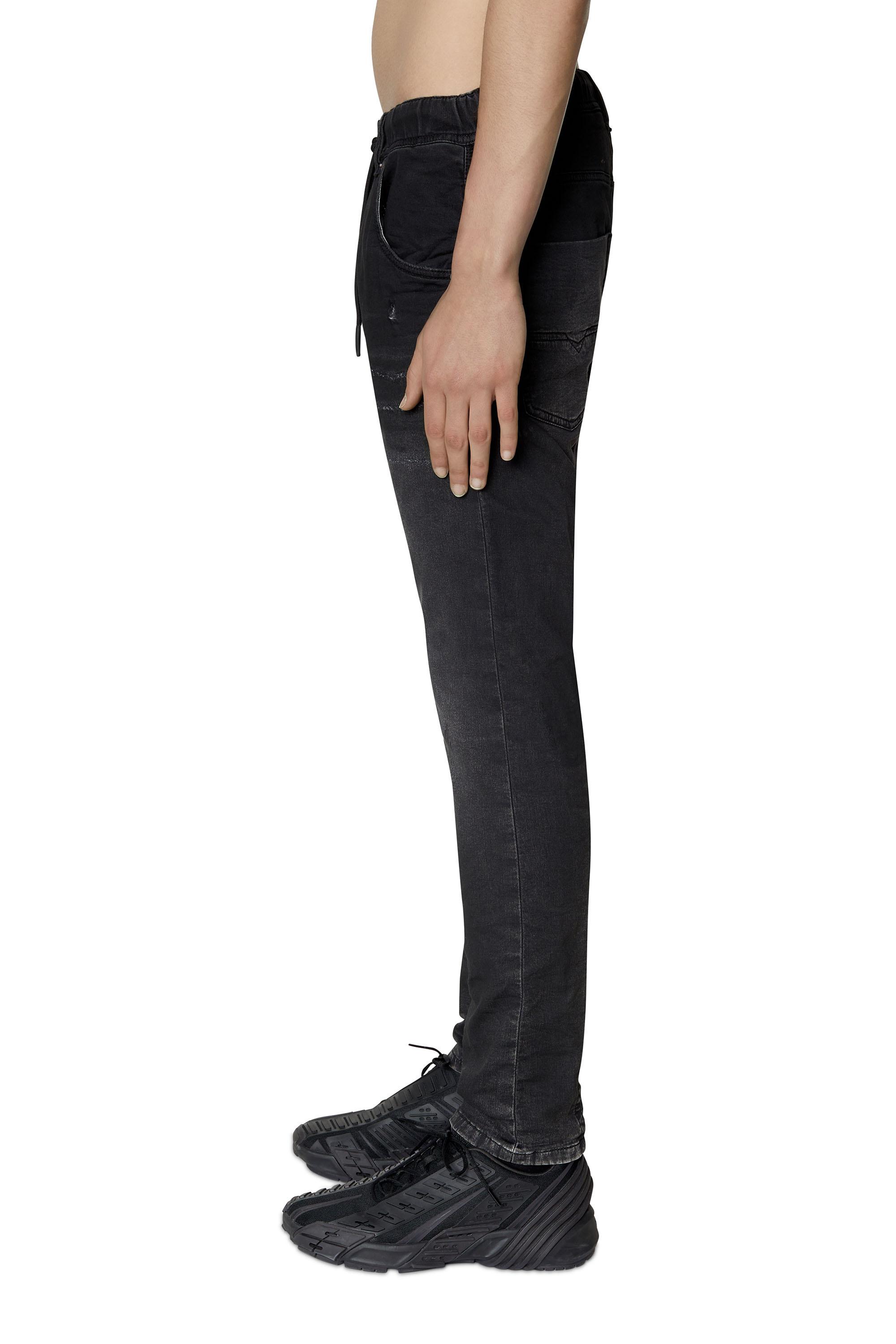 Diesel - Krooley JoggJeans® 09E12 Tapered, Black/Dark grey - Image 5