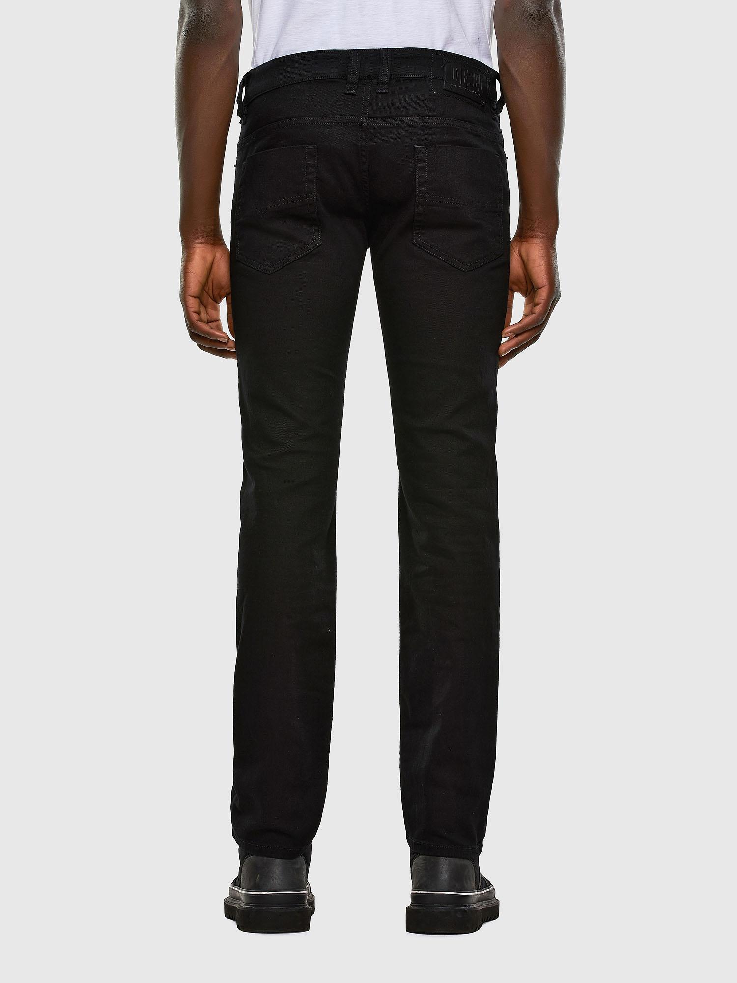 Safado Straight Jeans 0688H: Black/Dark Grey Wash, Stretch | Diesel