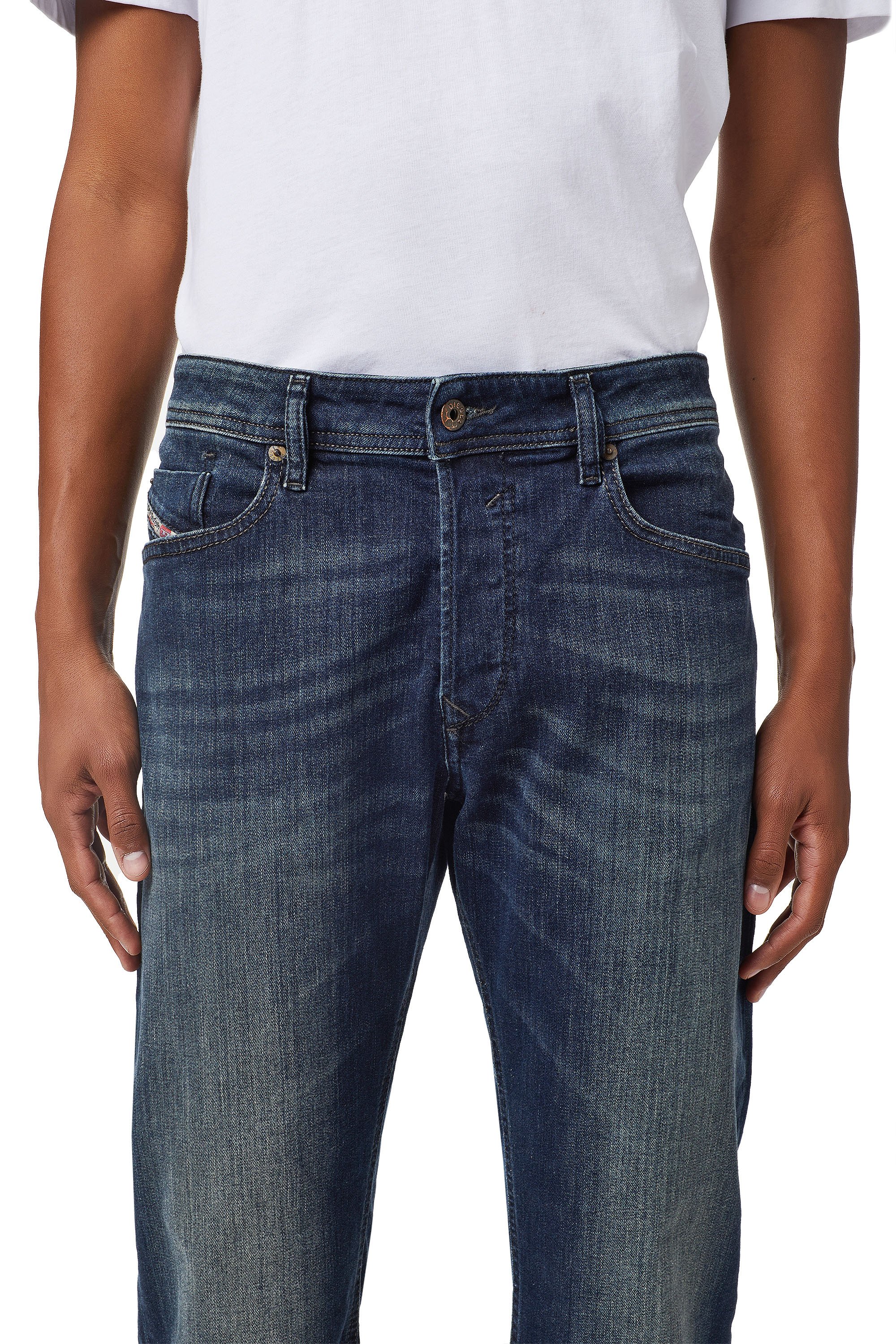 Diesel - Waykee 0814W Straight Jeans, Blu Scuro - Image 6