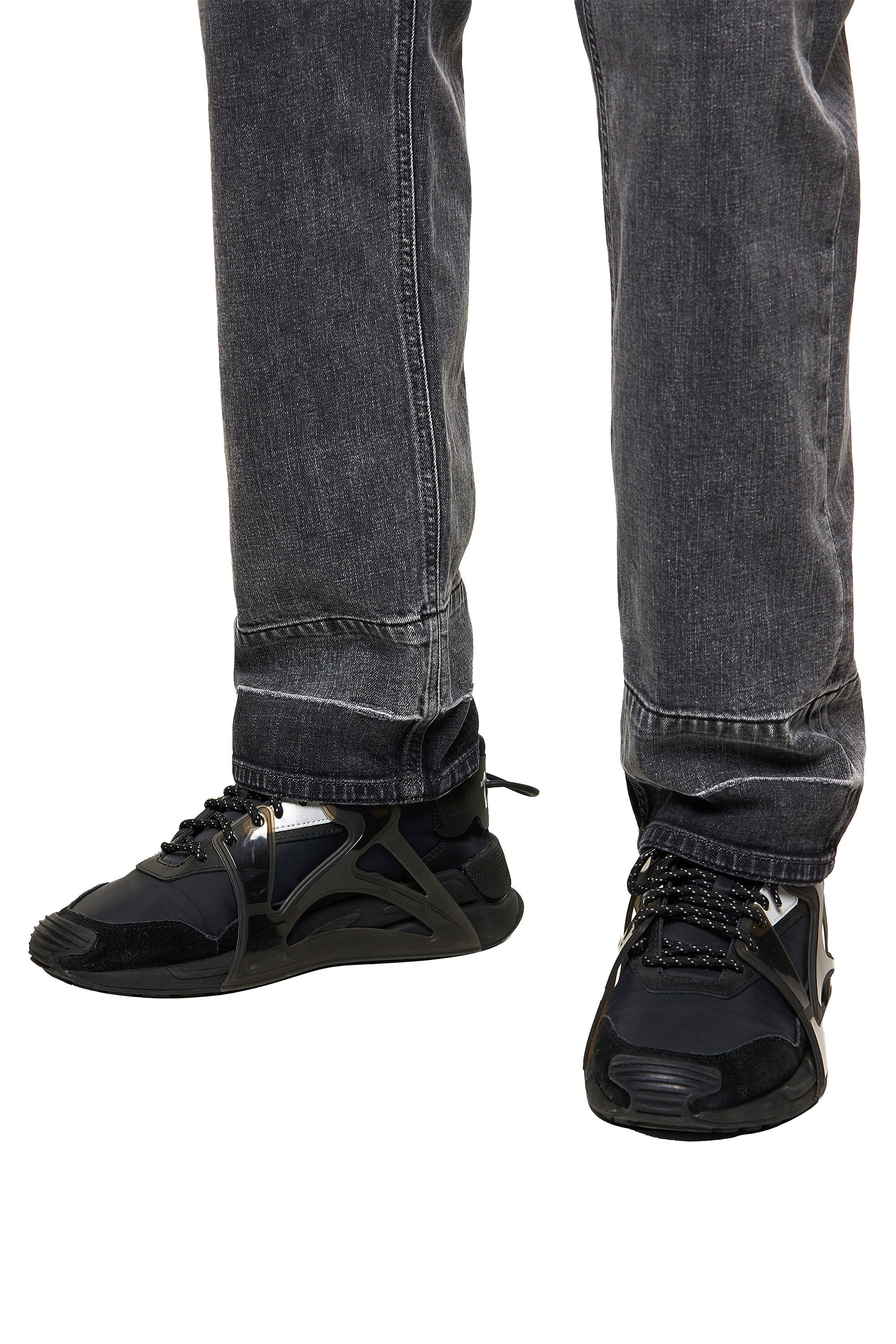 Diesel - D-Macs 09A23 Straight Jeans, Negro/Gris oscuro - Image 7