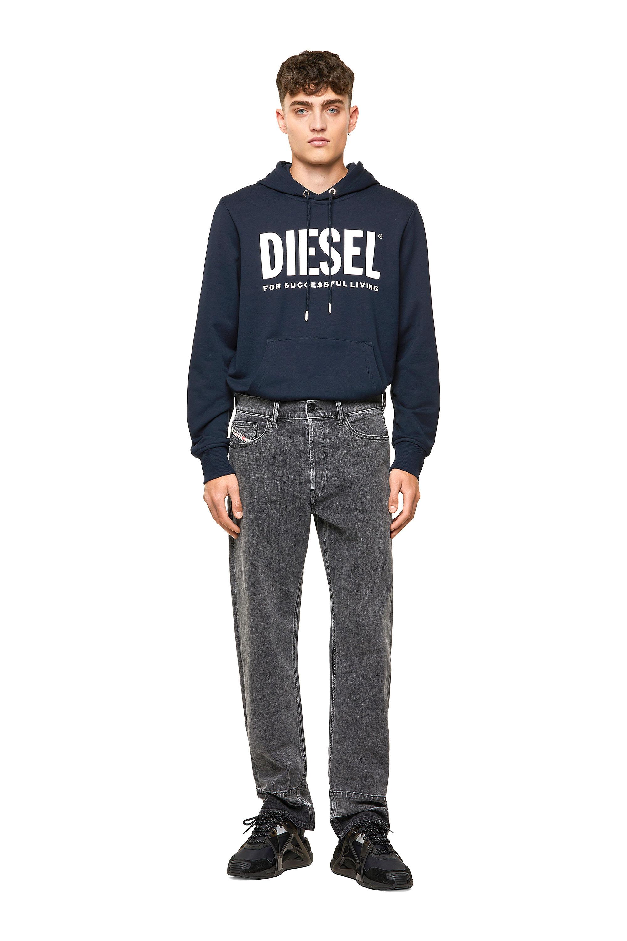 Diesel - D-Macs Straight Jeans 09A23, Black/Dark Grey - Image 1