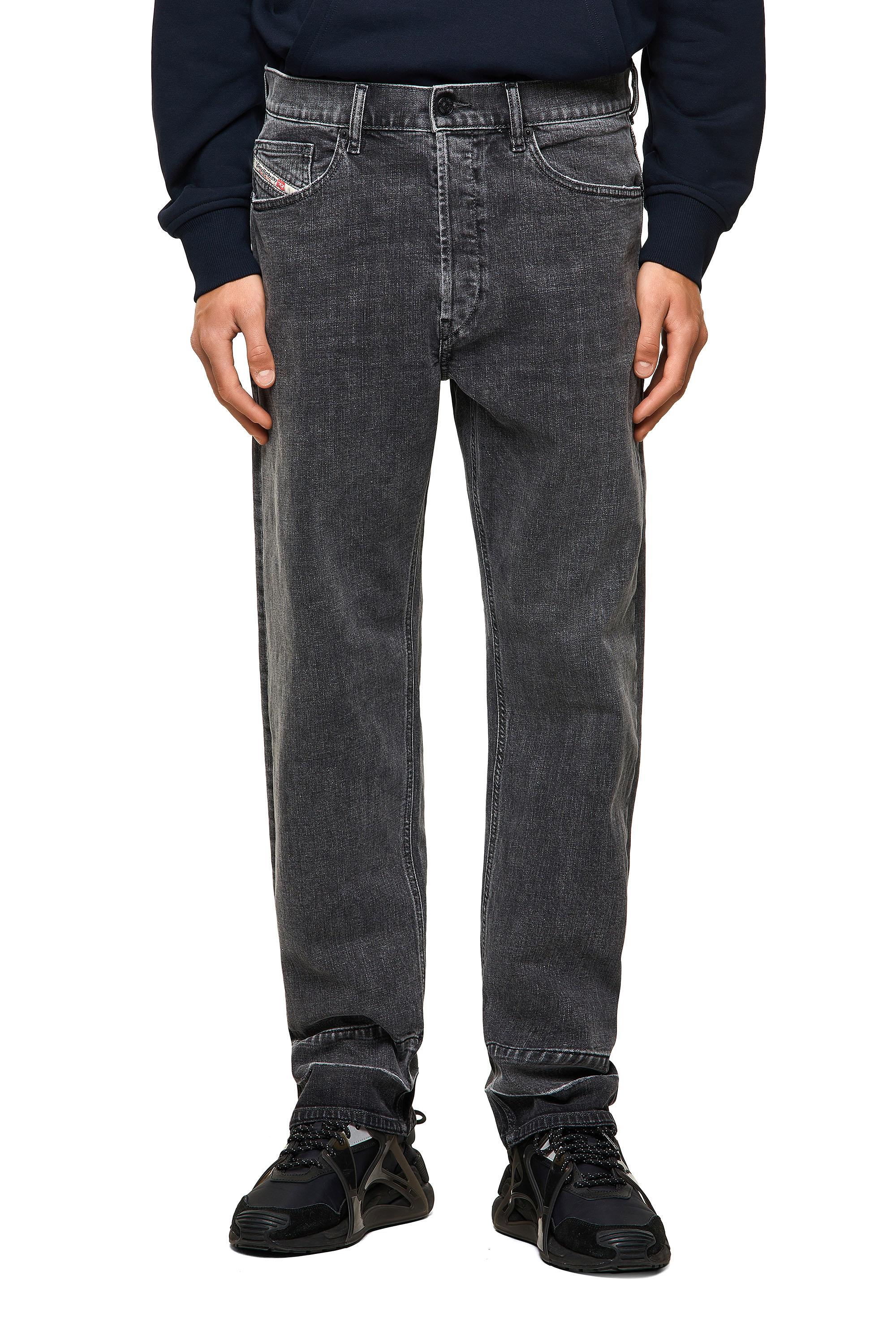 Diesel - D-Macs 09A23 Straight Jeans, Negro/Gris oscuro - Image 3