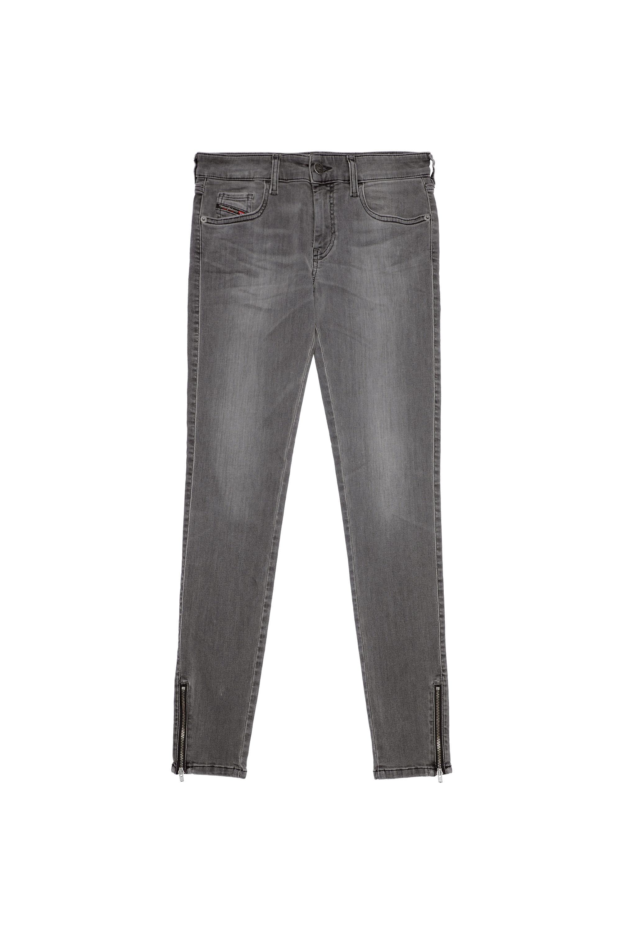 Diesel - Slandy Low Skinny Jeans 069XW, Black/Dark grey - Image 2