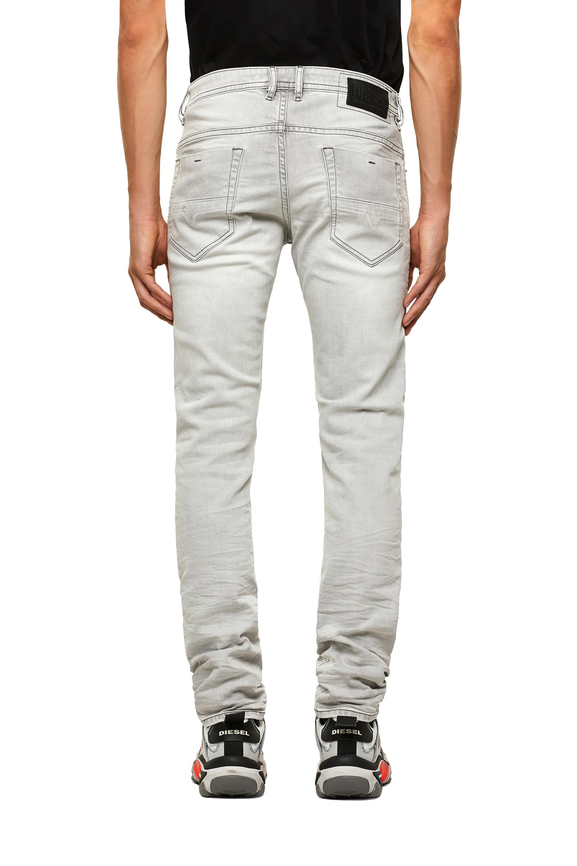Diesel - Thommer Slim Jeans 069RP, Light Grey - Image 3