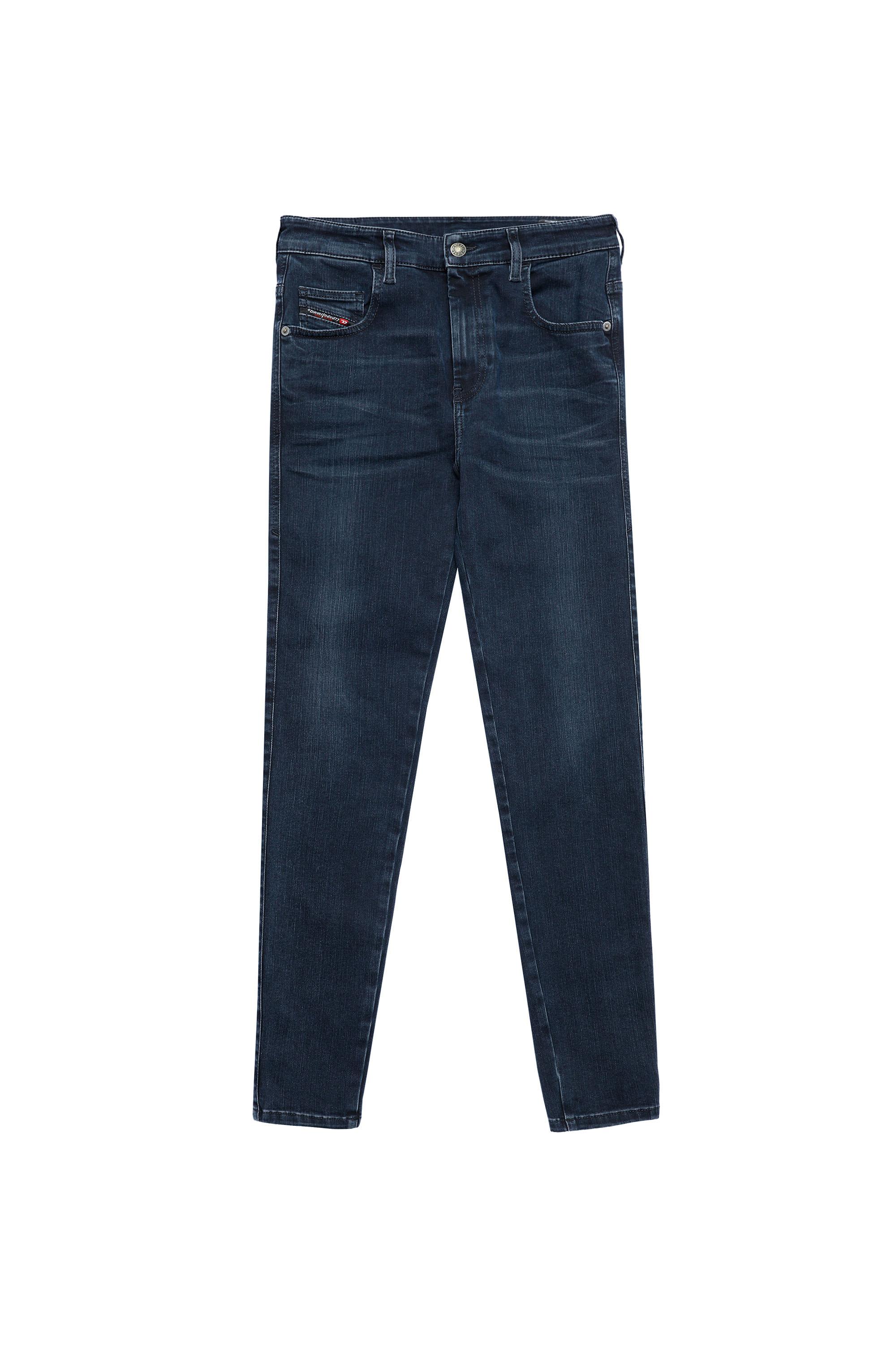 Diesel - Slandy High Skinny Jeans 009QF, Dark Blue - Image 2