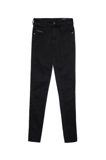 Diesel - Slandy High Skinny Jeans 069VW, Black/Dark Grey - Image 6