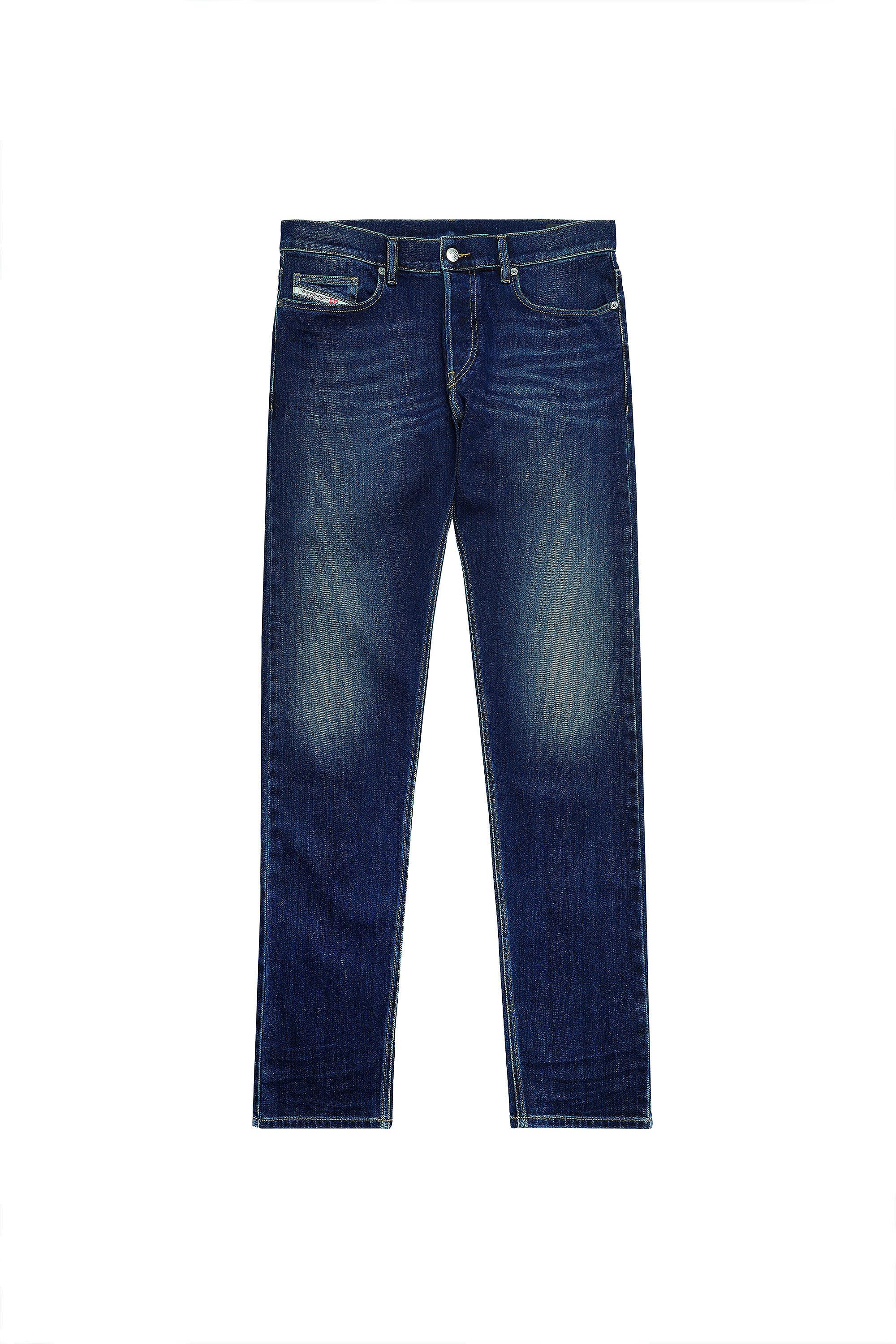 Diesel - D-Luster 009ML Slim Jeans, Azul Oscuro - Image 2