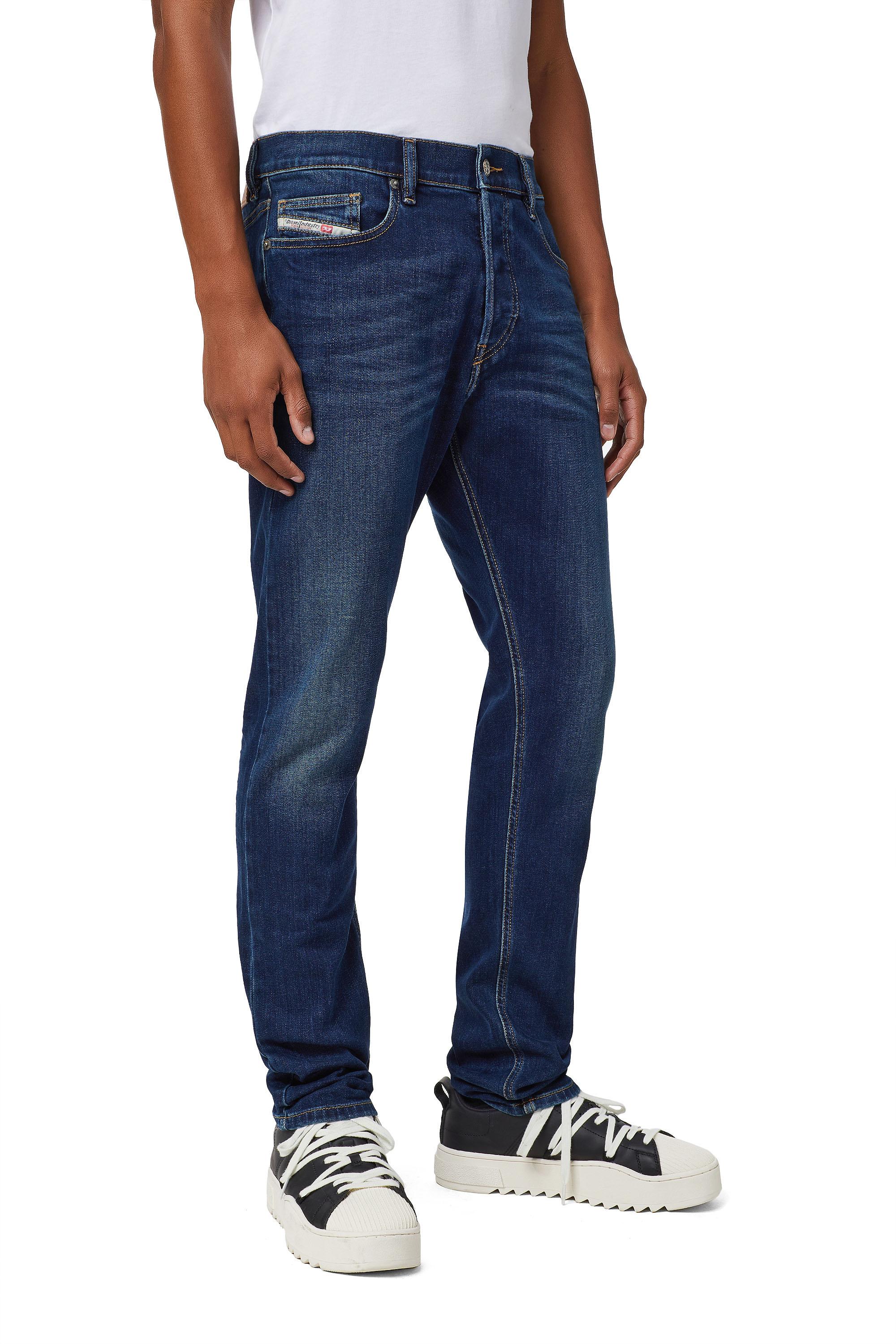 Diesel - D-Luster 009ML Slim Jeans, Azul Oscuro - Image 5