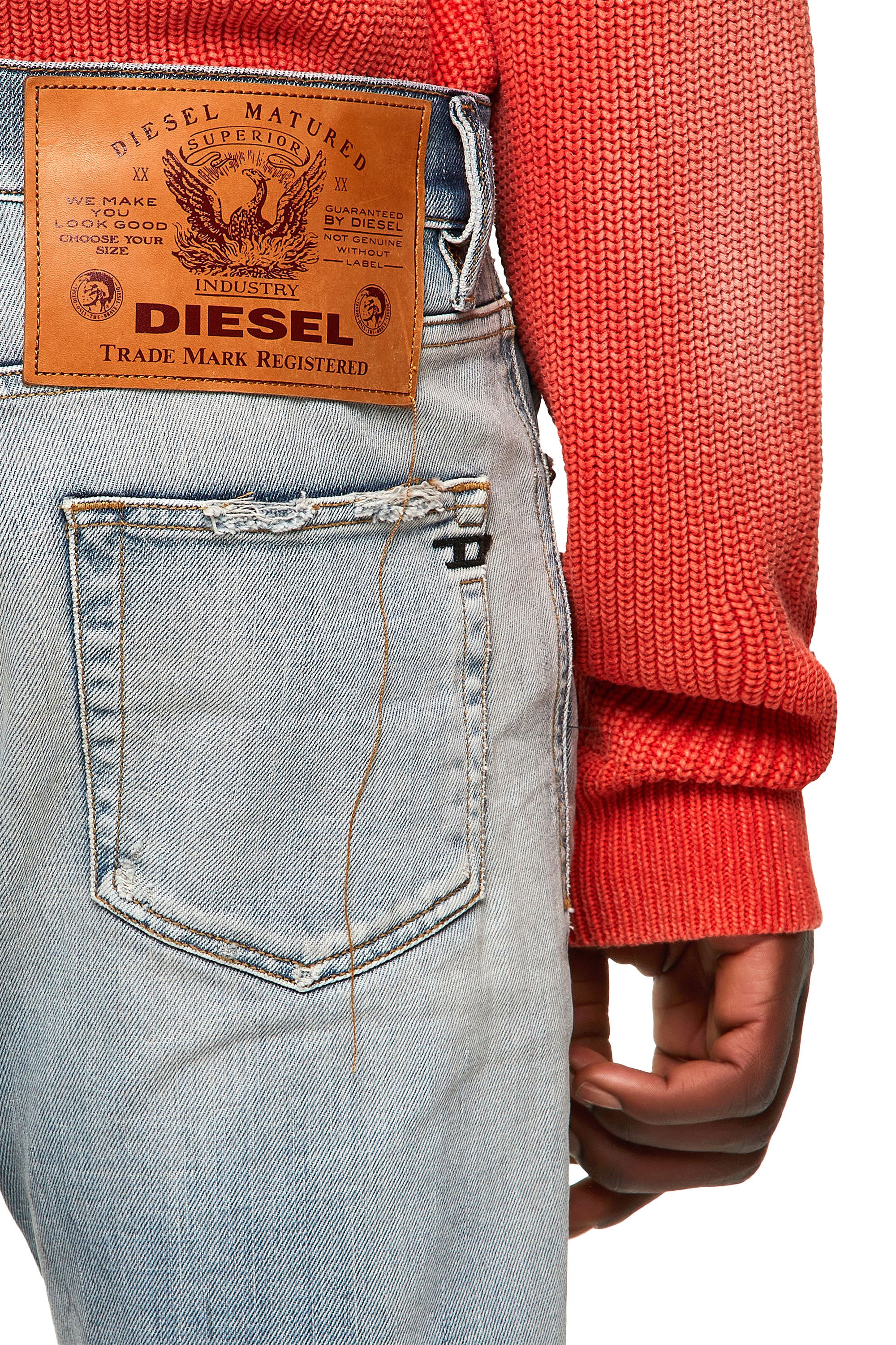 Diesel - 2019 D-STRUKT 09A04 Slim Jeans, Azul Claro - Image 6
