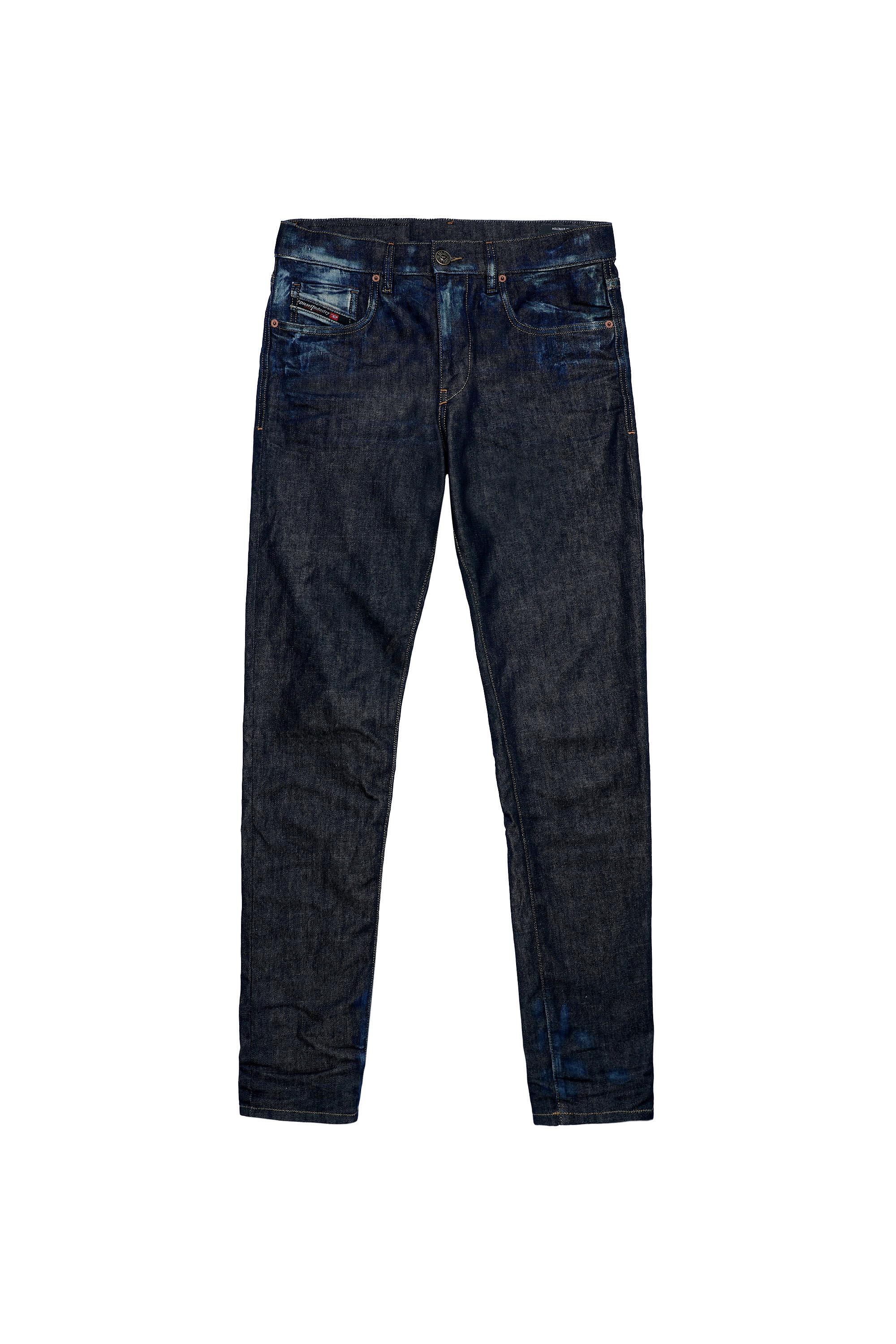 Diesel - 2019 D-STRUKT 09A20 Slim Jeans, Azul Oscuro - Image 2