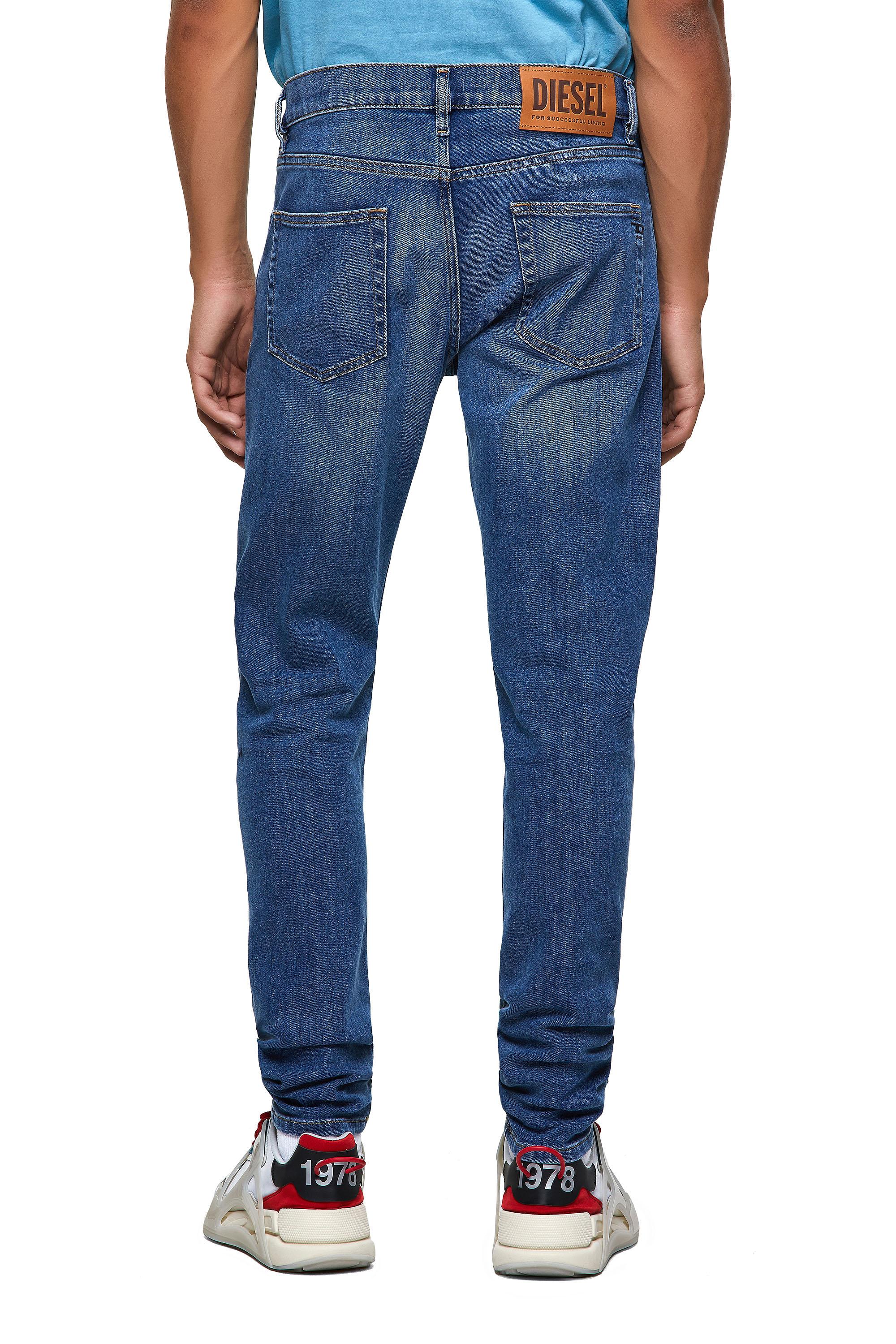 Diesel - D-Strukt Slim Jeans 09A80, Medium Blue - Image 4