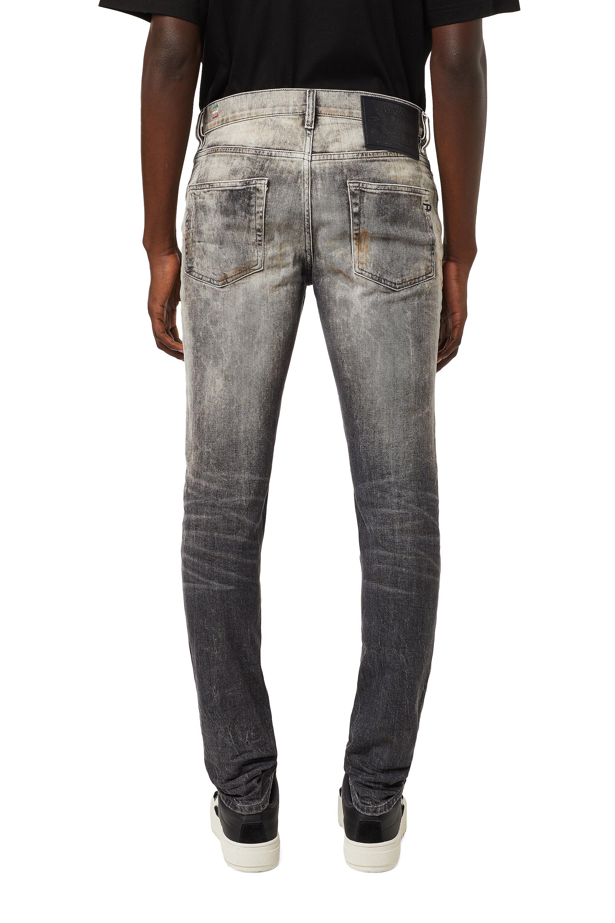 Diesel - D-Strukt Slim Jeans 09A83, Black/Dark grey - Image 4