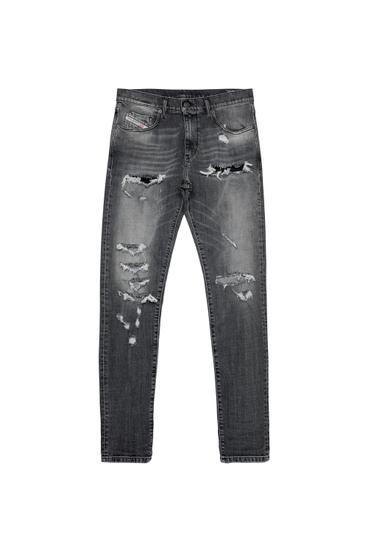 Diesel - D-Strukt Slim Jeans 09B19, Black/Dark grey - Image 6