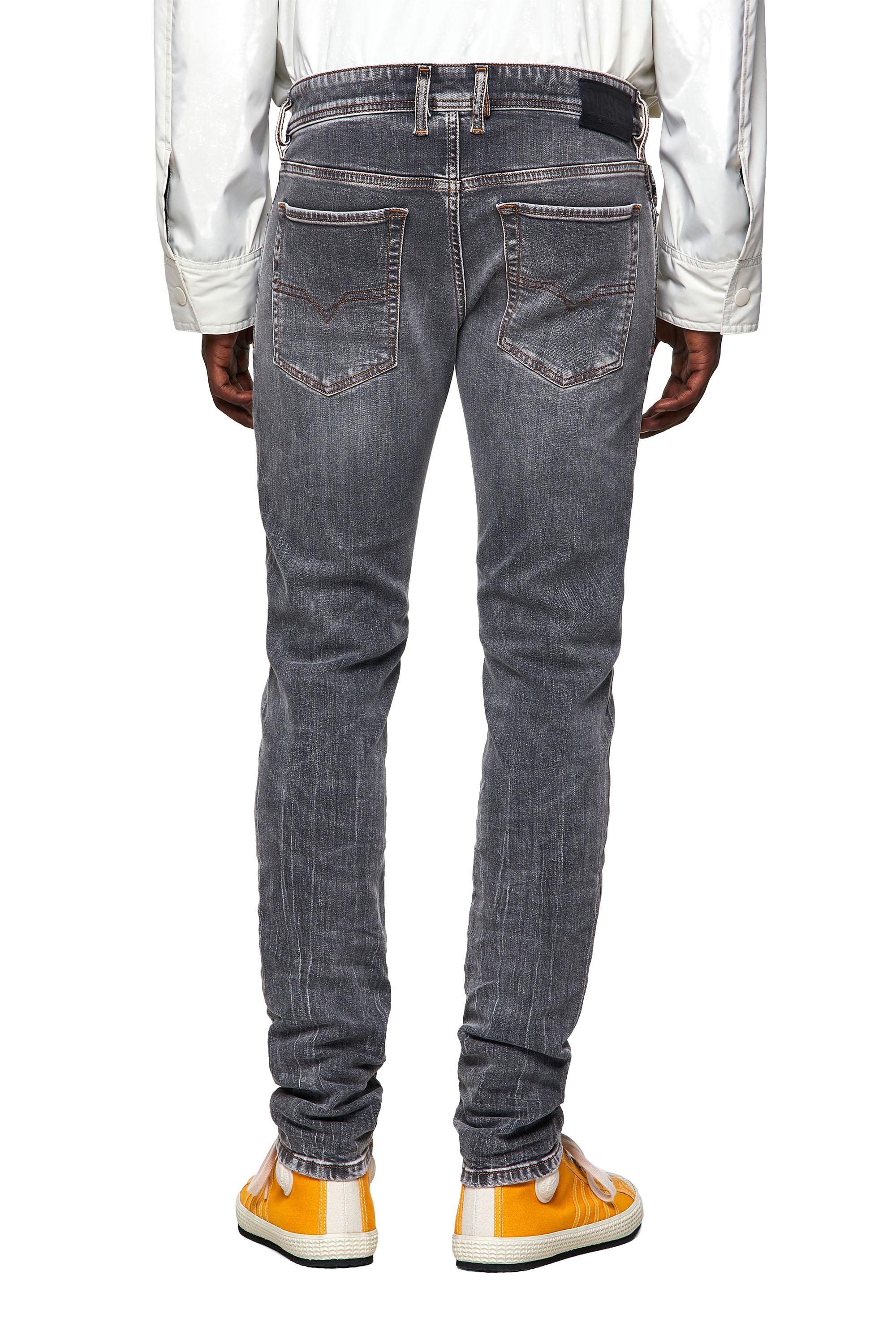 Diesel - Sleenker Skinny Jeans 009FW, Light Grey - Image 4
