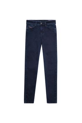 Diesel - Slandy Skinny Jeans 009PV, Dark Blue - Image 6