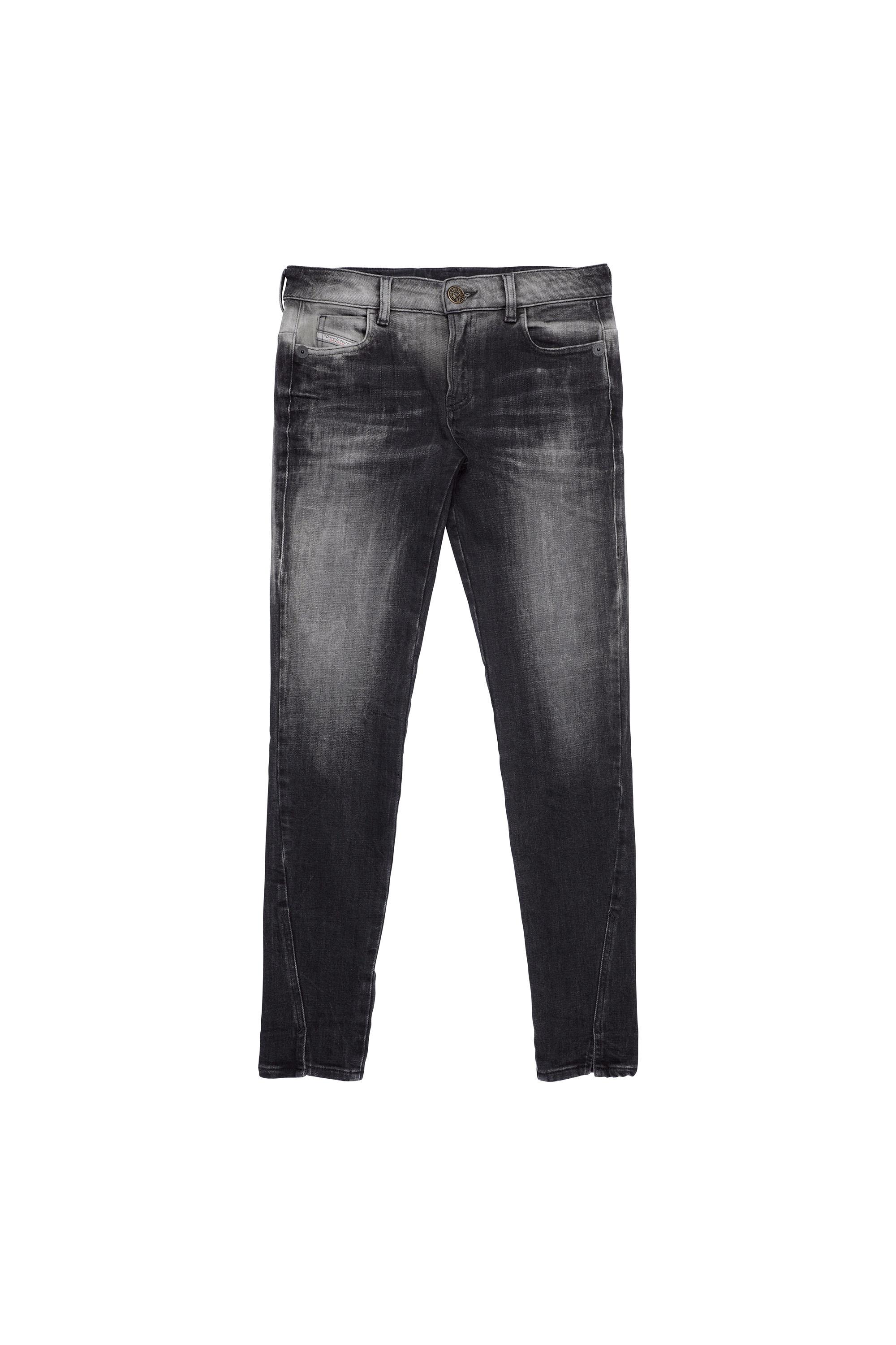 Diesel - D-Jevel 09B18 Slim Jeans, Negro/Gris oscuro - Image 2