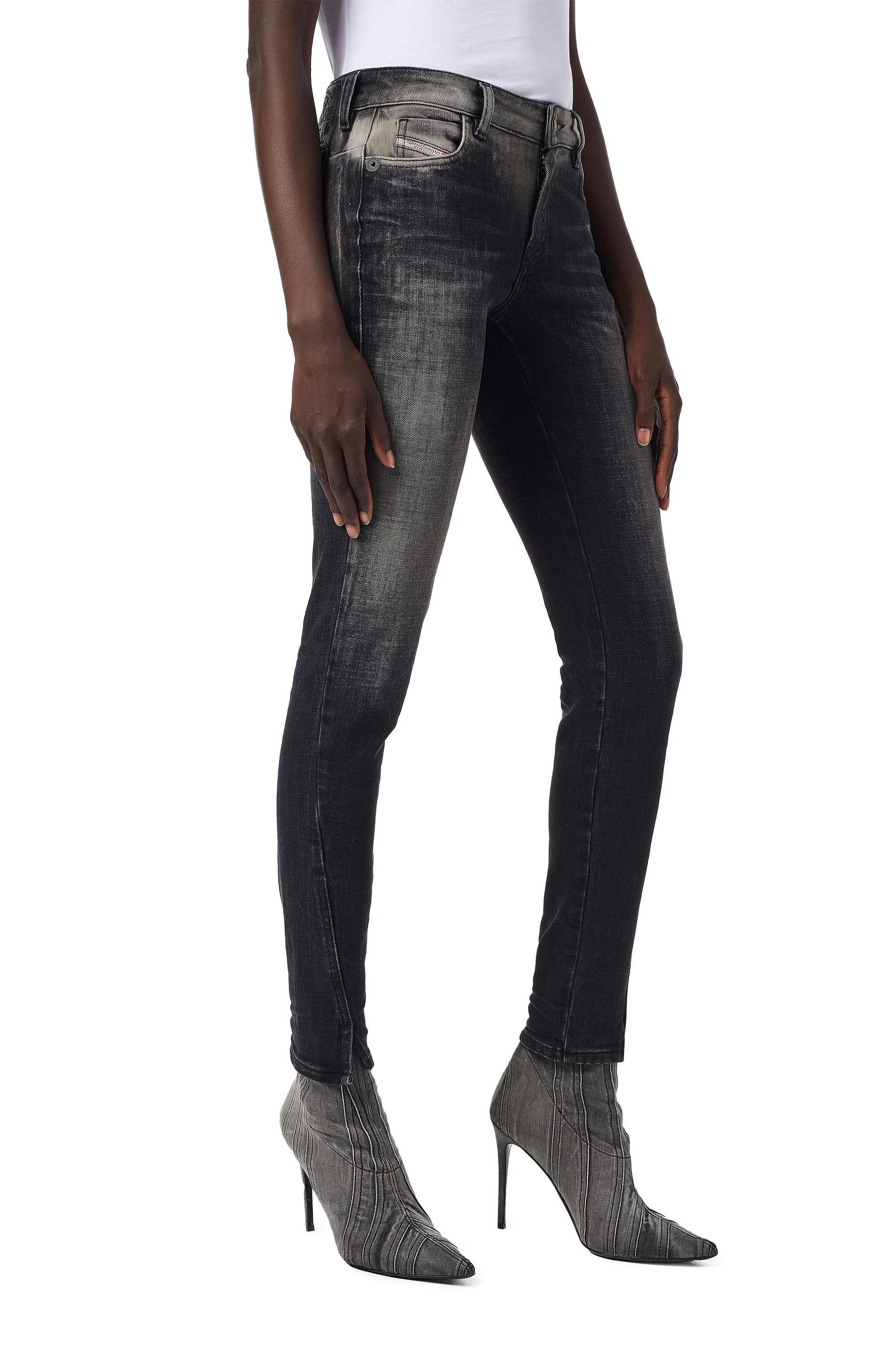 Diesel - D-Jevel 09B18 Slim Jeans, Negro/Gris oscuro - Image 7