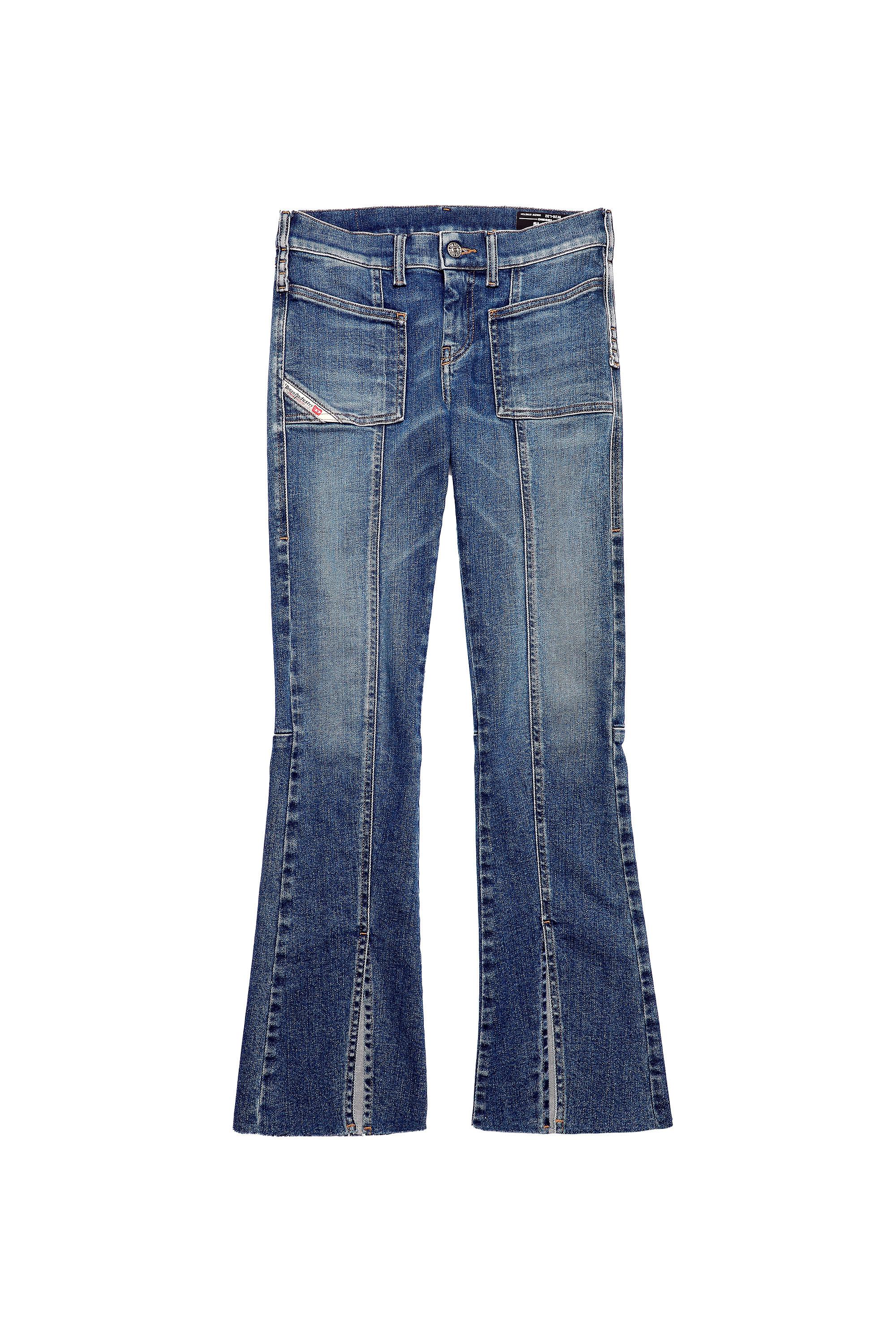 Diesel - Slandy Skinny Jeans 009ZW, Medium Blue - Image 2