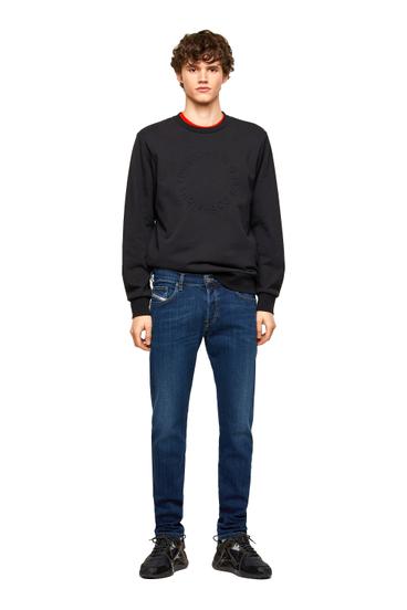 Diesel - D-Yennox 009ML Tapered Jeans, Blu Scuro - Image 4