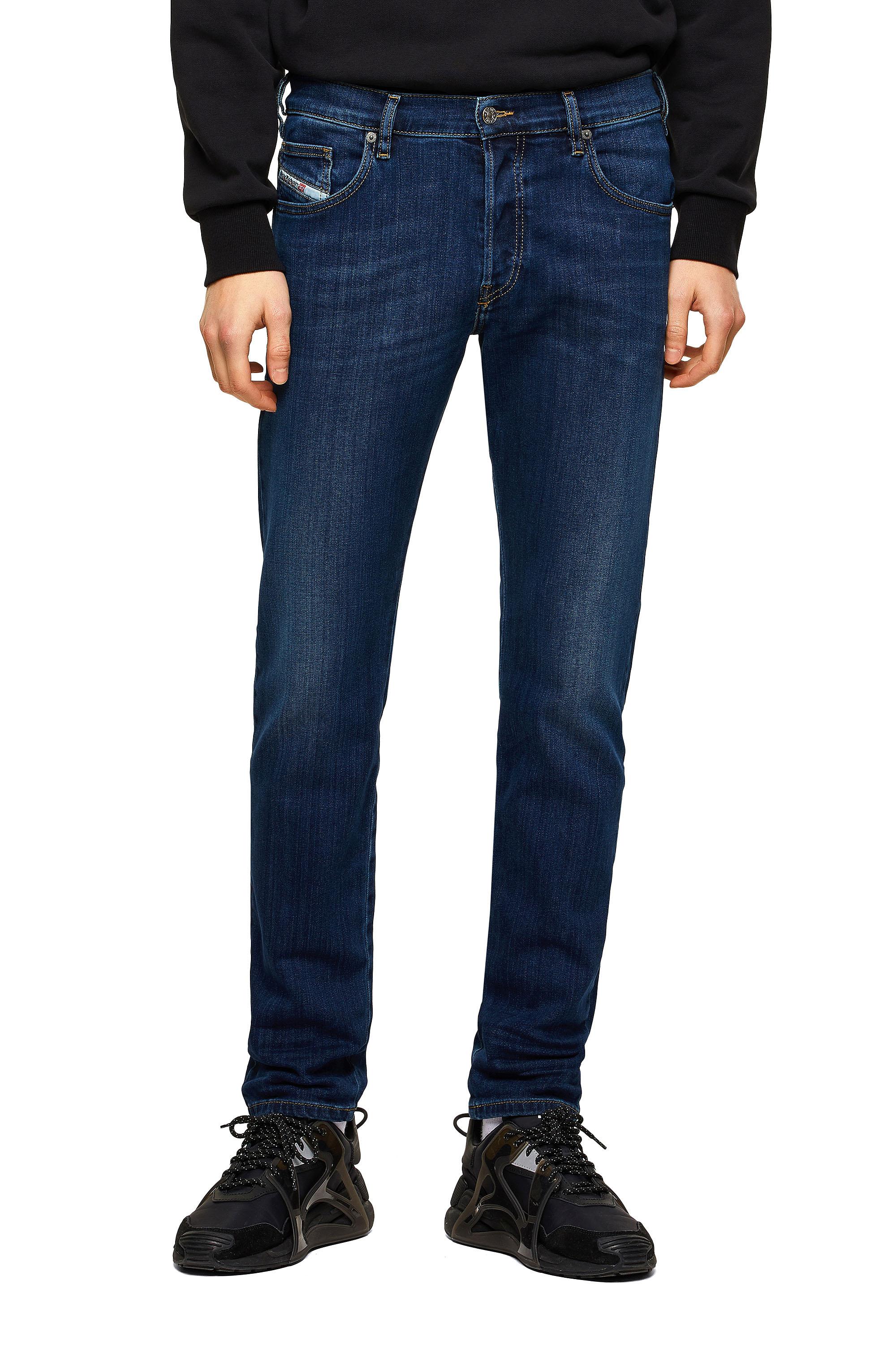 Diesel - D-Yennox 009ML Tapered Jeans, Blu Scuro - Image 3