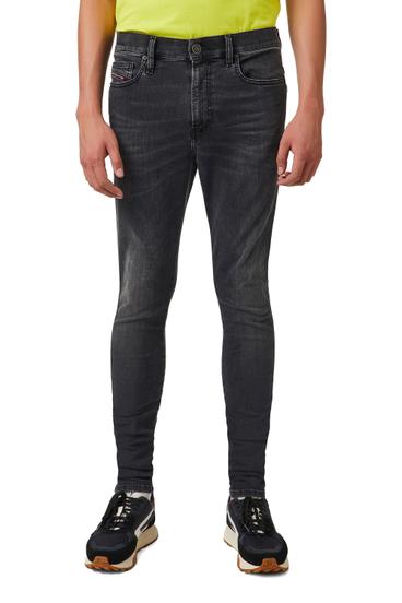 Diesel - D-Istort 069YC Skinny Jeans, Negro/Gris oscuro - Image 1