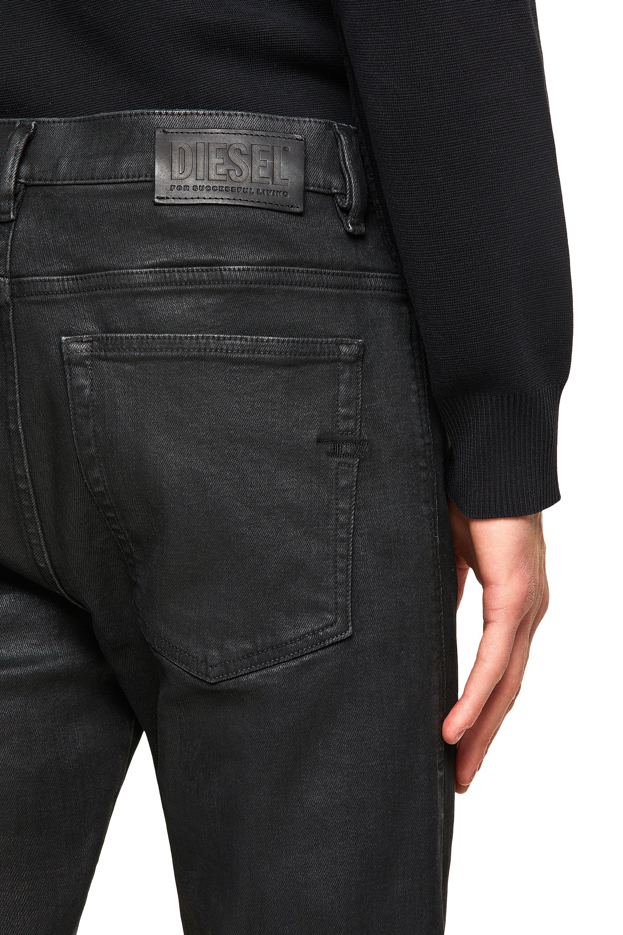 Diesel - D-Amny Skinny Jeans 009ID, Black/Dark Grey - Image 6