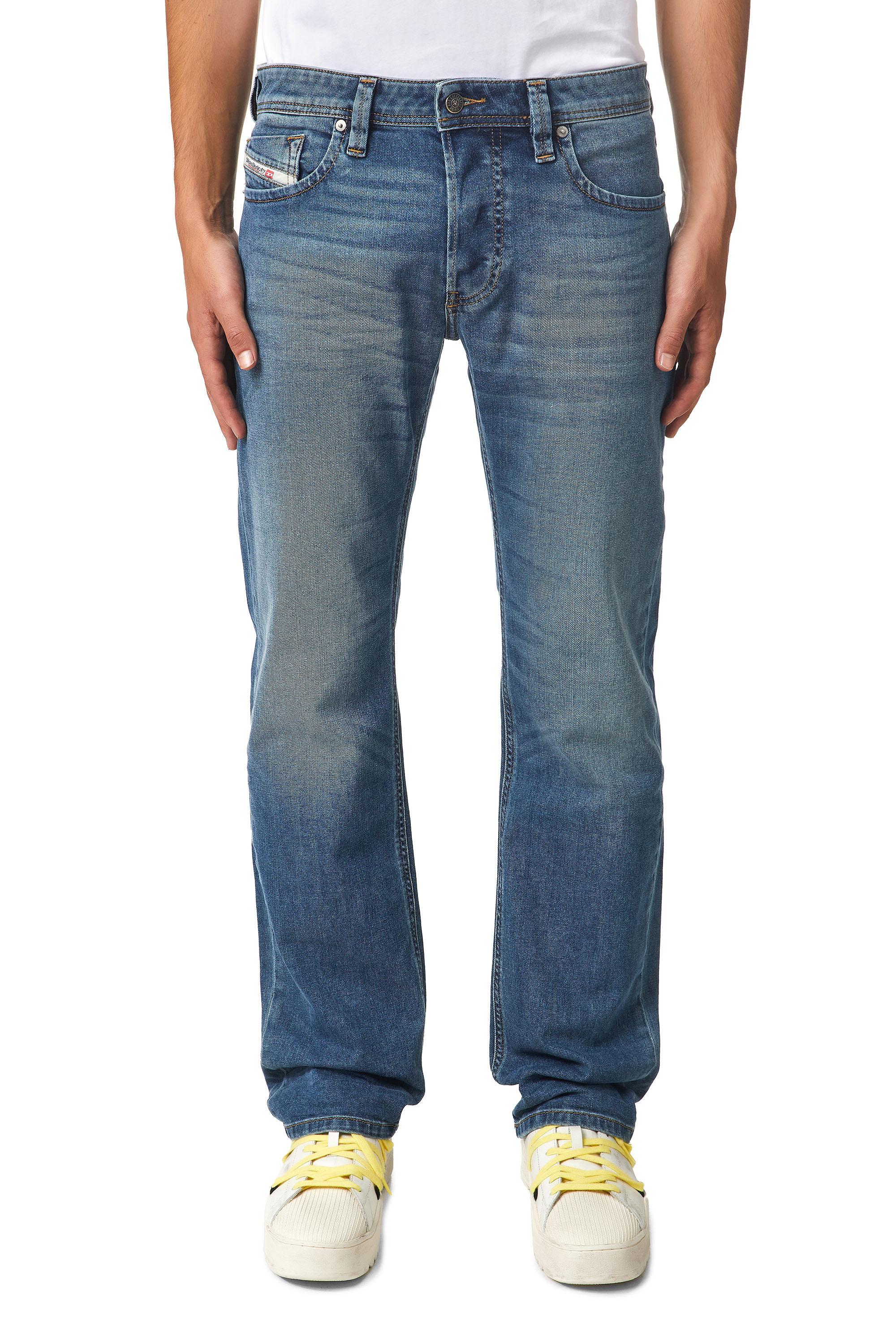 Diesel - Larkee Straight Jeans 009EI, Medium Blue - Image 3