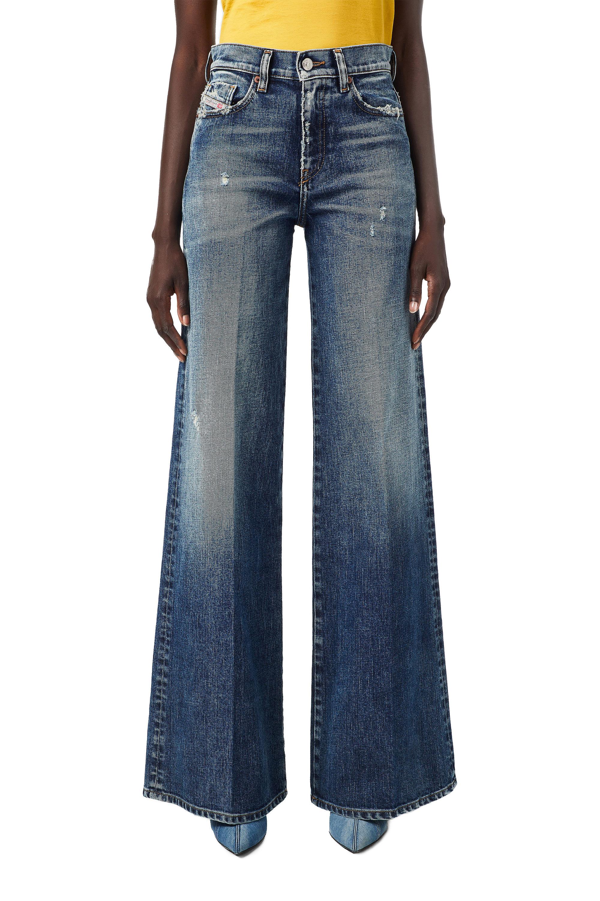 Diesel - D-Akemi 09B17 Bootcut and Flare Jeans, Azul medio - Image 3