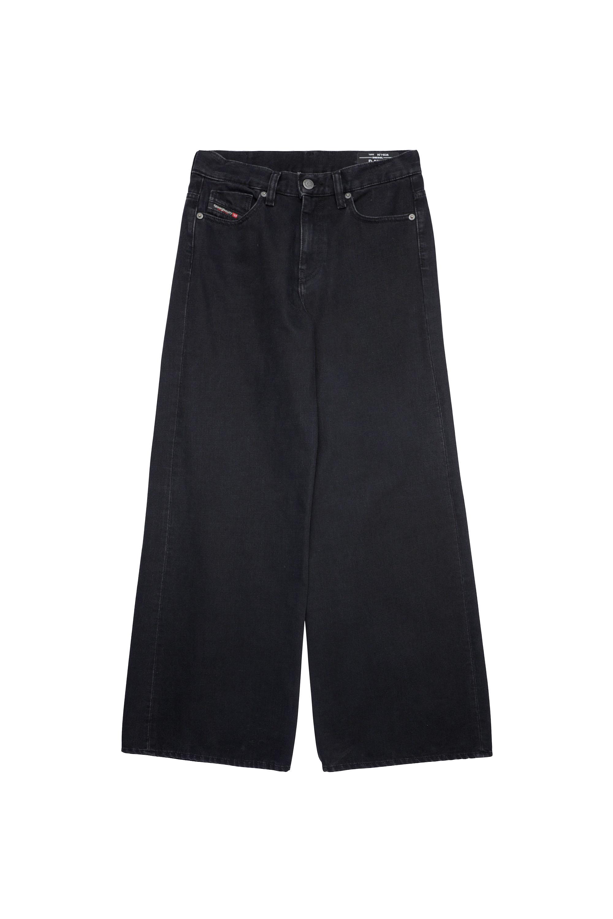 Diesel - D-Akemi Bootcut Jeans Z09RL, Black/Dark Grey - Image 2