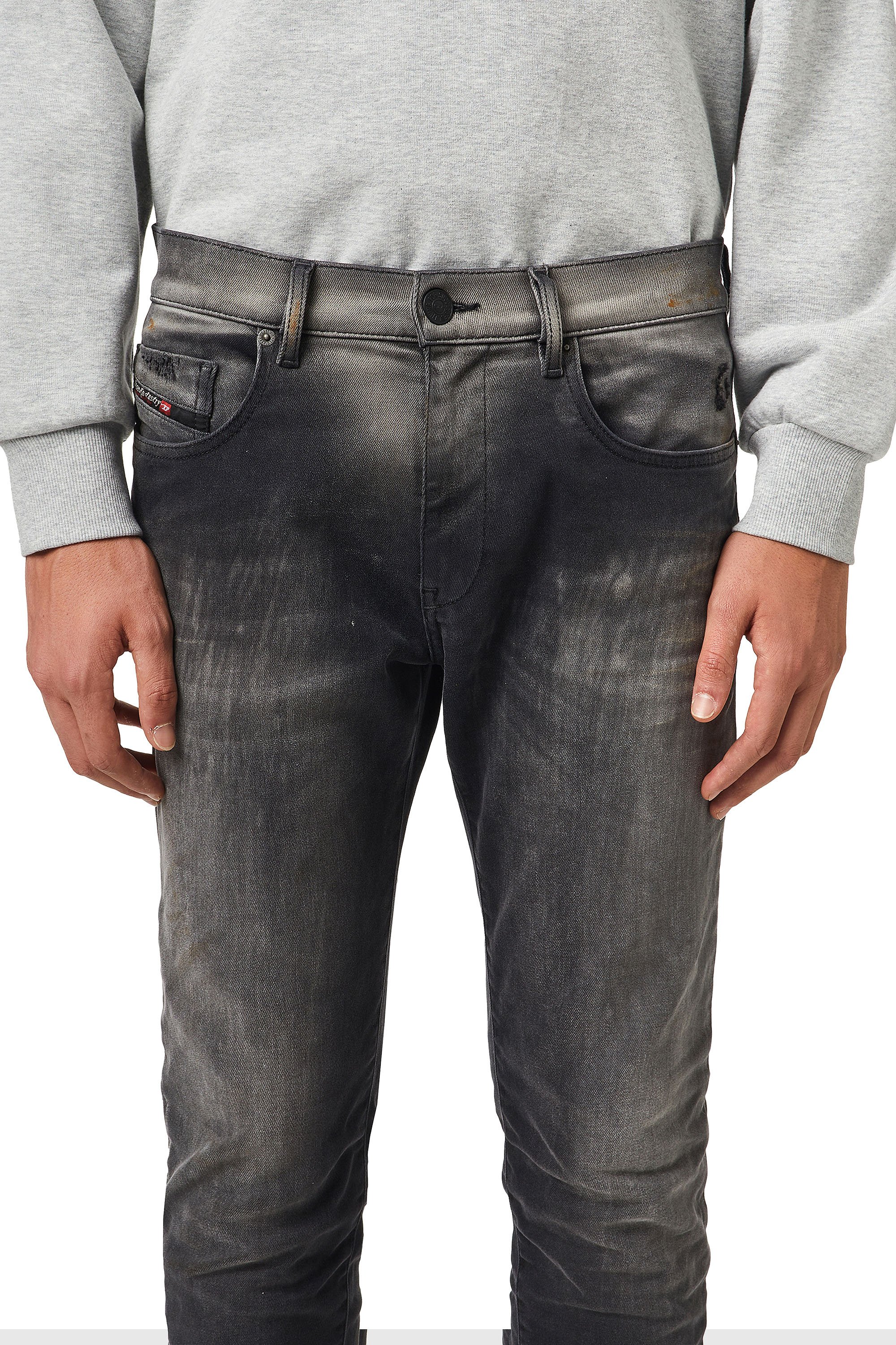 Diesel - D-Strukt Slim JoggJeans® 09B04, Black/Dark grey - Image 5