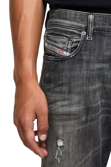 Diesel - D-Strukt Slim JoggJeans® 09B54, Black/Dark Grey - Image 3