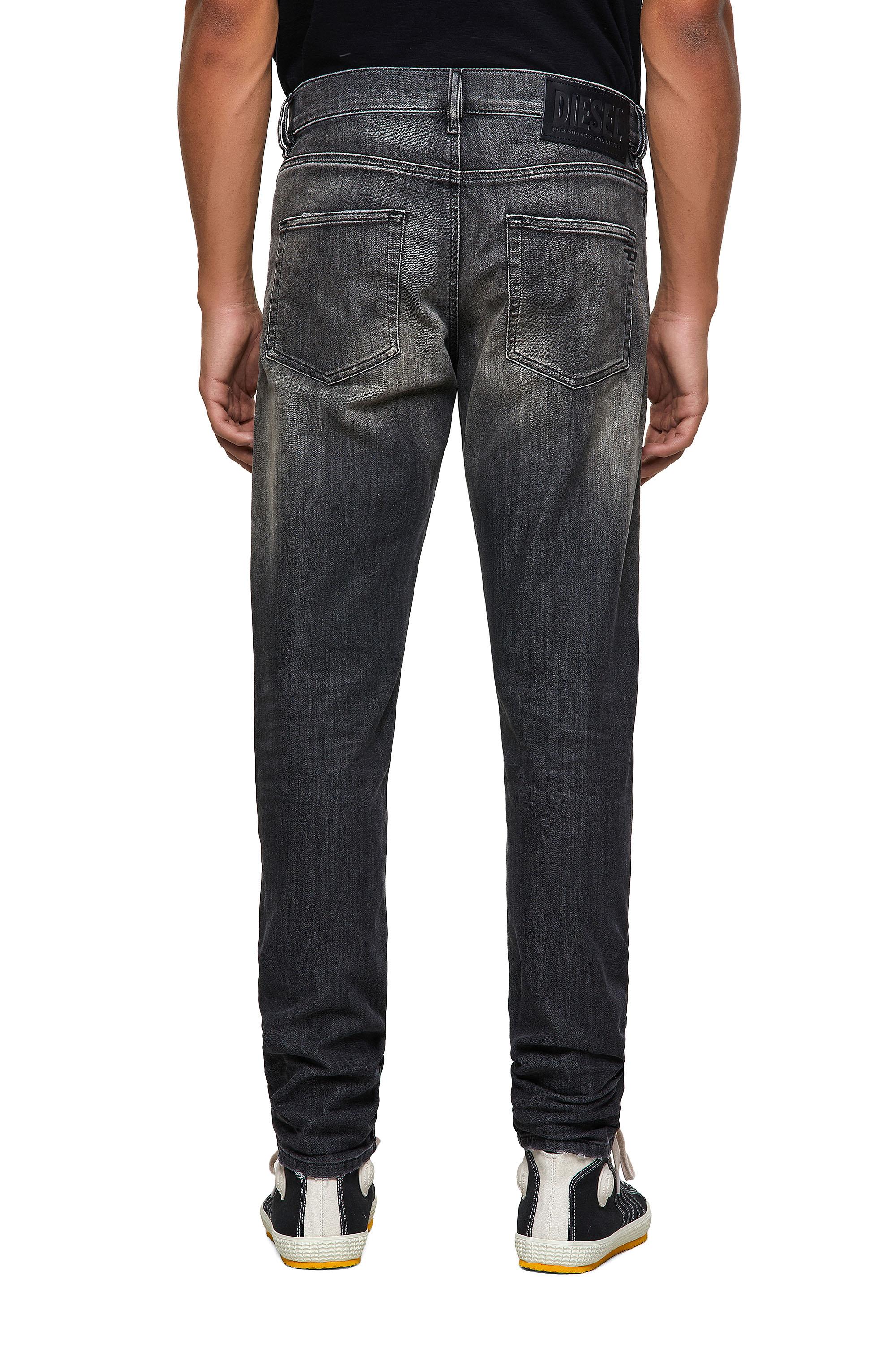 Diesel - D-Strukt JoggJeans® 09B54 Slim, Negro/Gris oscuro - Image 4