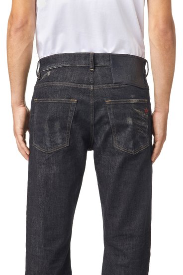 Diesel - 2005 D-FINING 09A87 Tapered Jeans, Negro/Gris oscuro - Image 4