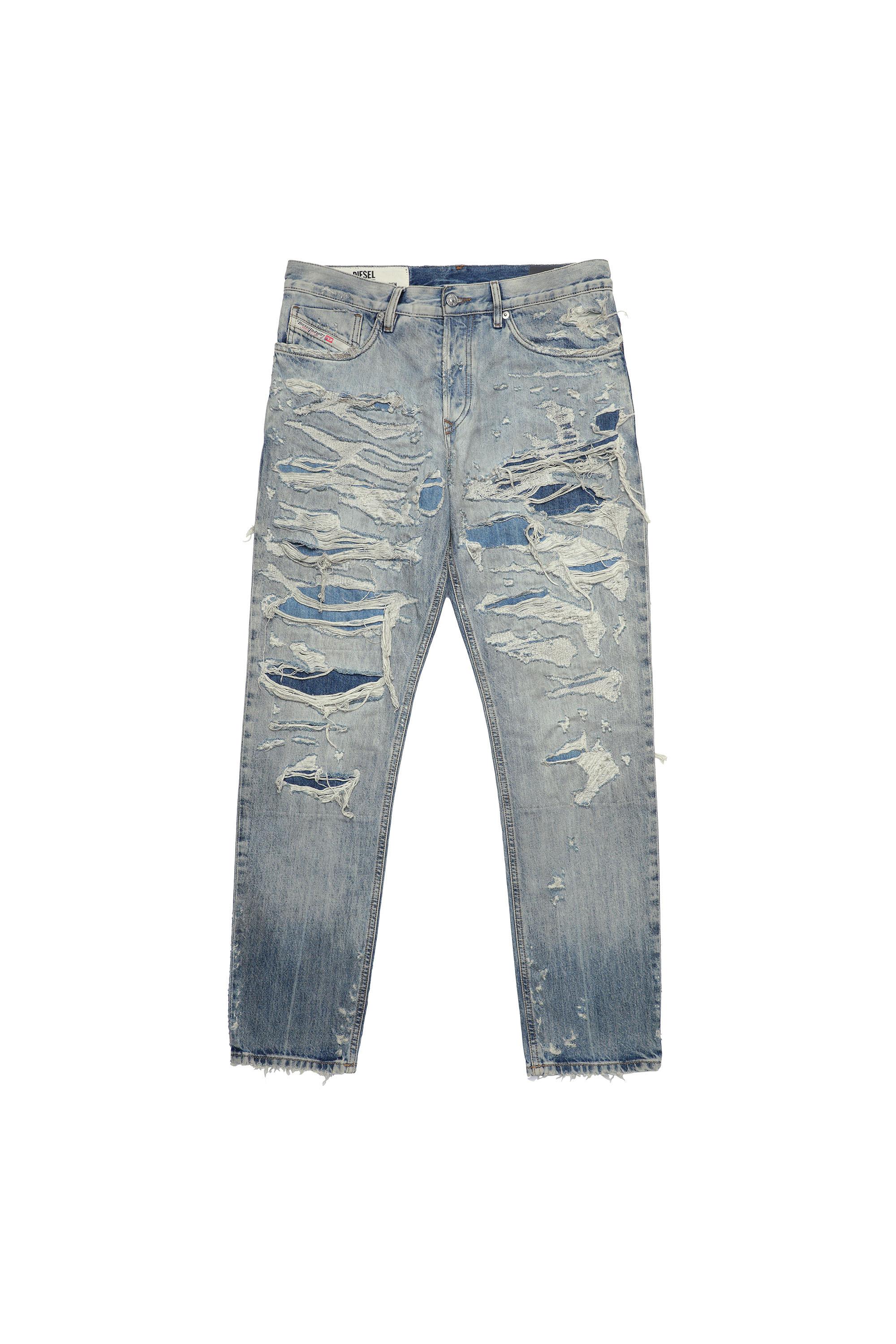 Diesel - D-Fining Tapered Jeans 09B57, Light Blue - Image 2