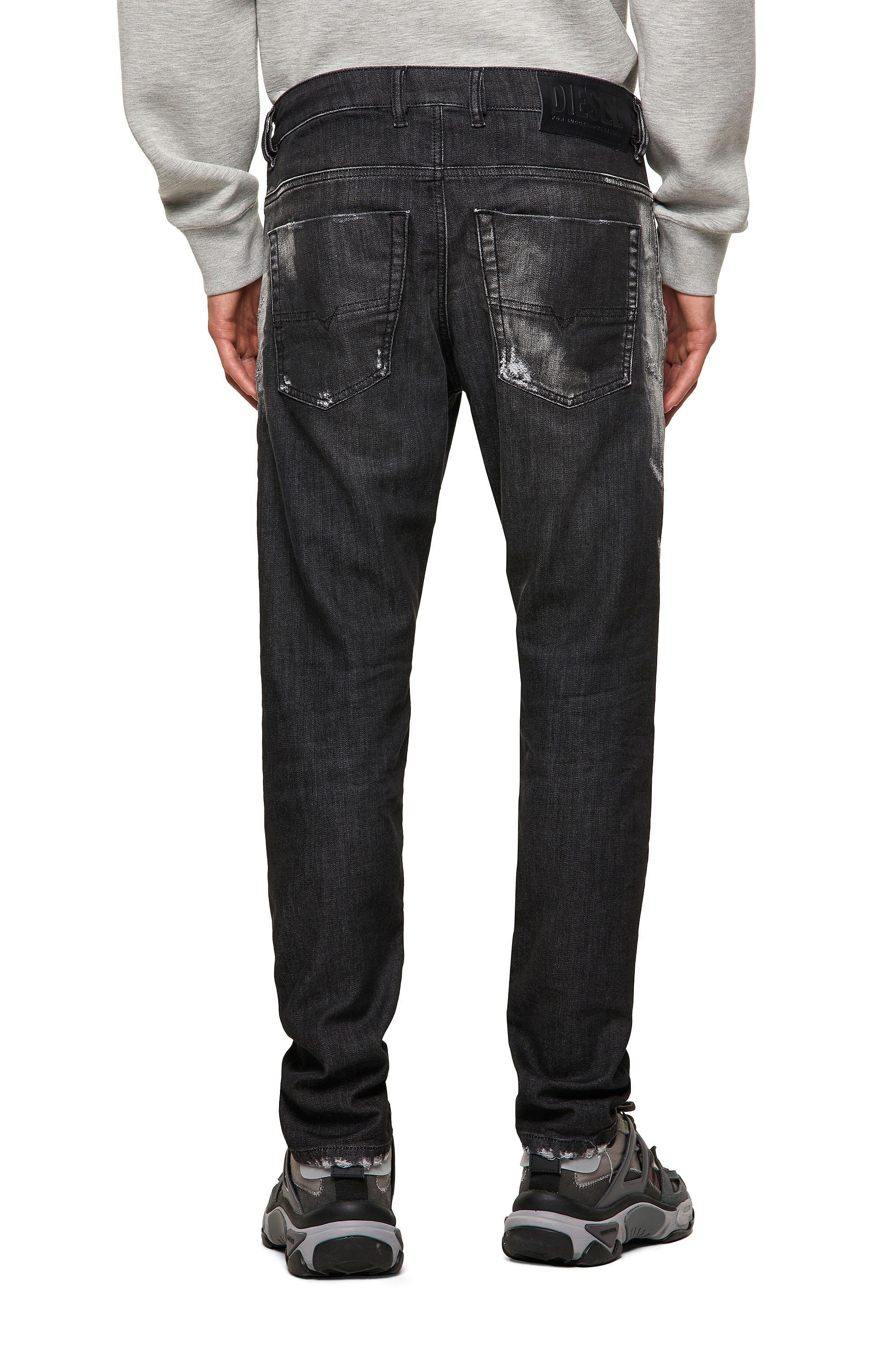 Diesel - Krooley Tapered JoggJeans® 09B53, Black/Dark Grey - Image 4