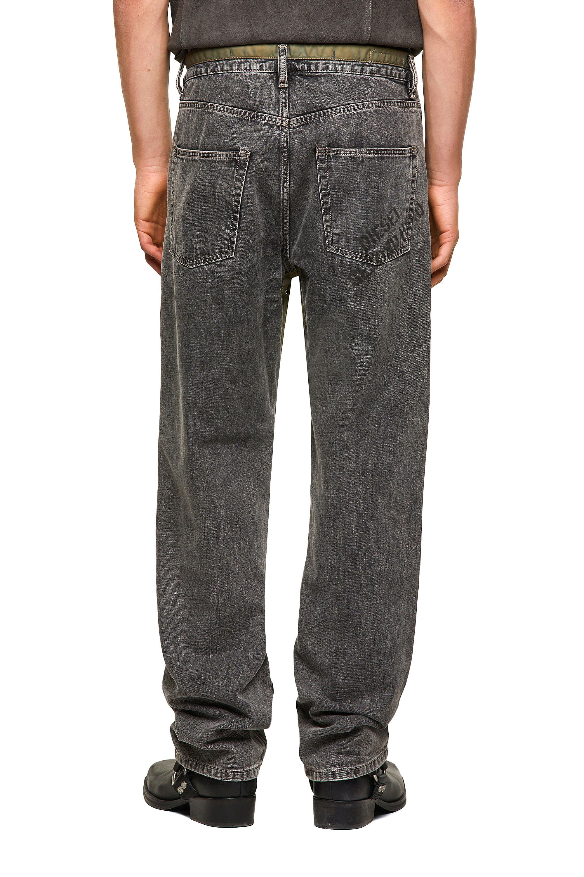 Diesel - DxD-P2 0CBBH Straight Jeans, Black/Dark Grey - Image 4