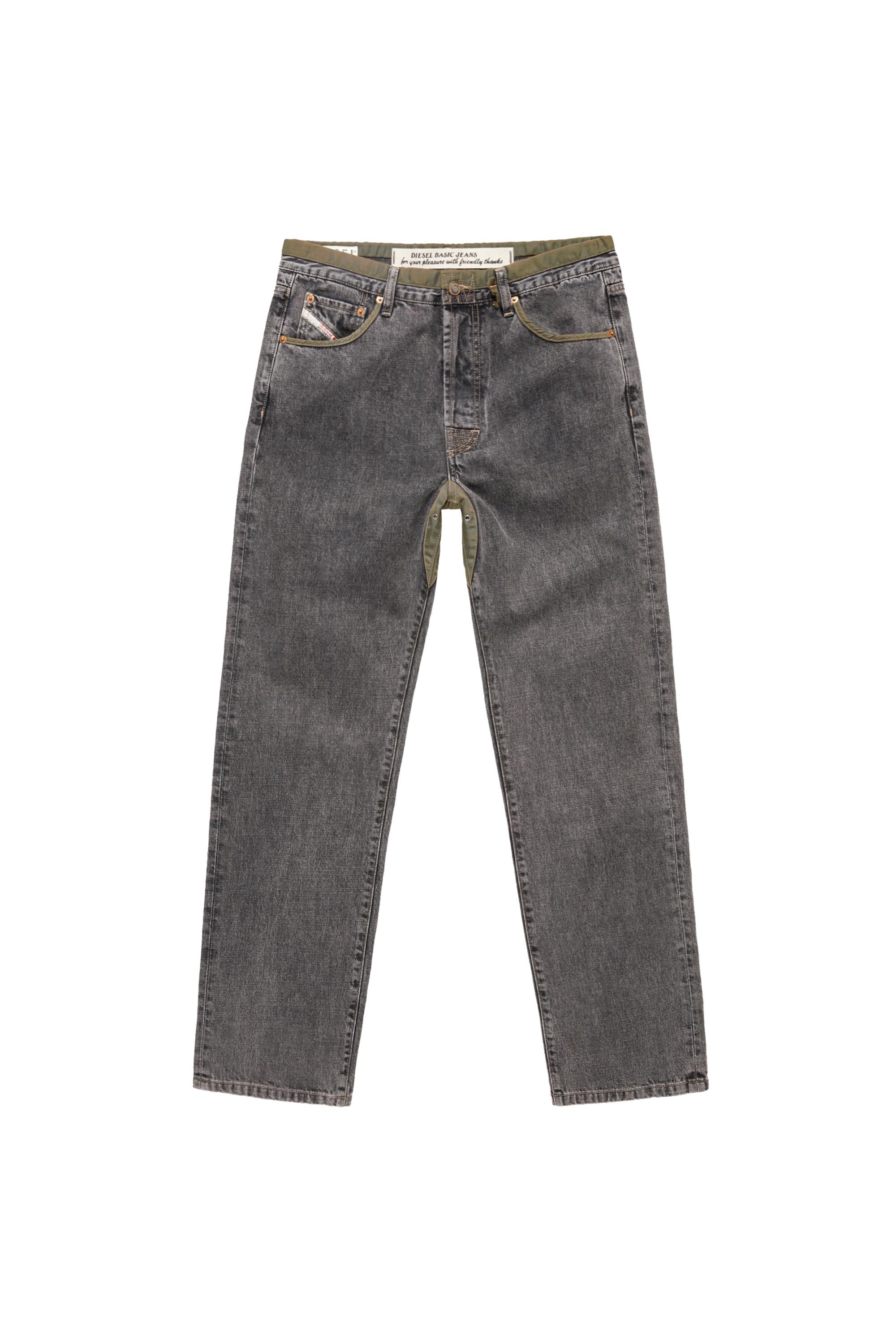 Diesel - DxD-P2 0CBBH Straight Jeans, Black/Dark Grey - Image 2