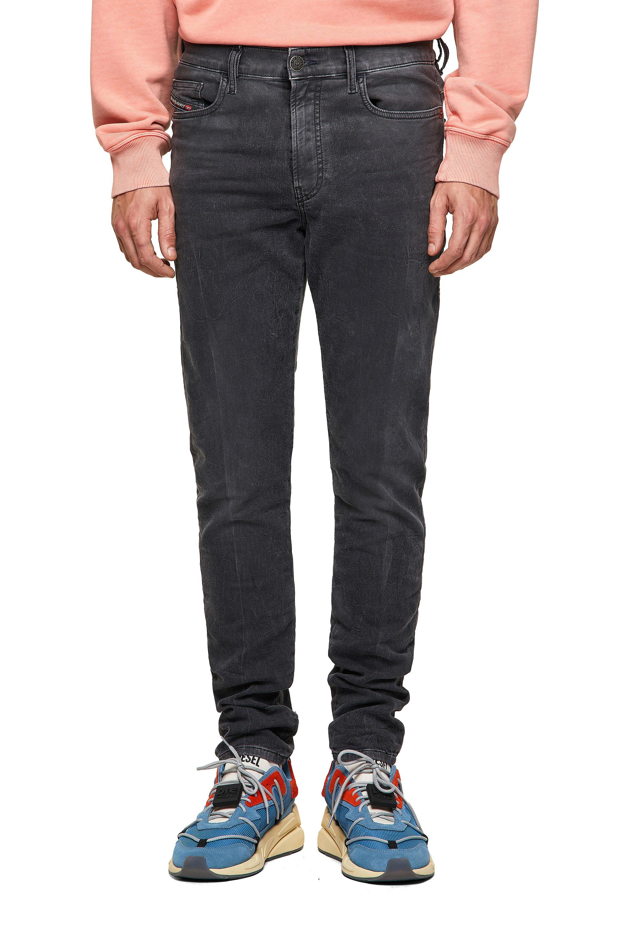 Diesel - D-Amny Skinny JoggJeans® 09A74, Black/Dark Grey - Image 3