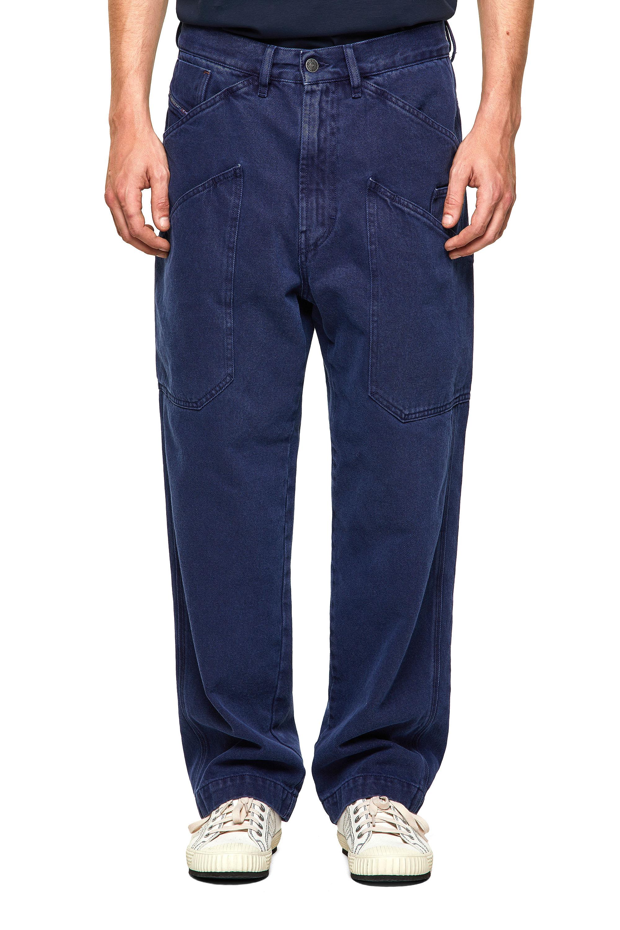 Diesel - D-Franky 0EEAX Straight Jeans, Medium Blue - Image 3