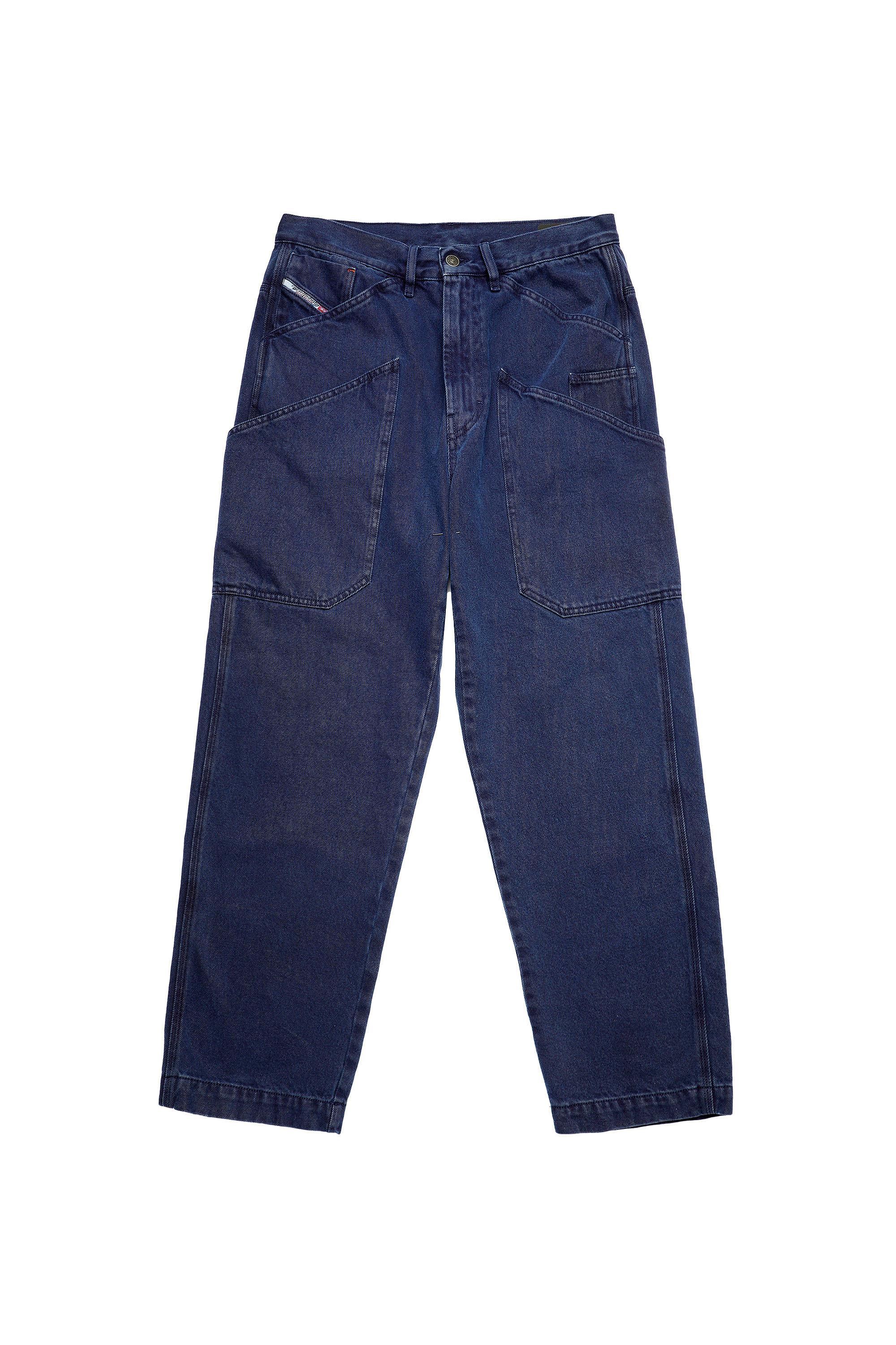Diesel - D-Franky 0EEAX Straight Jeans, Medium Blue - Image 2