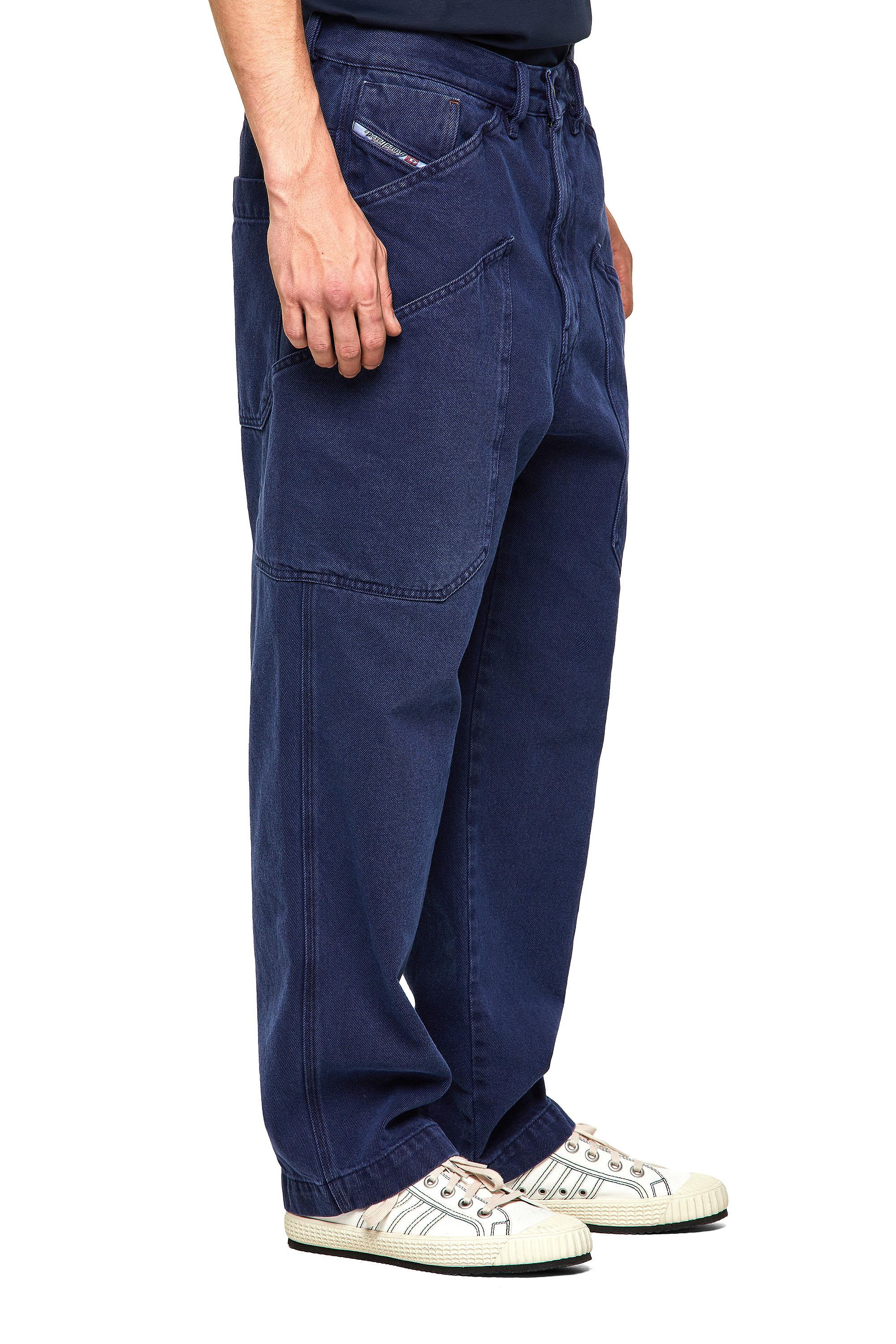 Diesel - D-Franky 0EEAX Straight Jeans, Medium Blue - Image 5