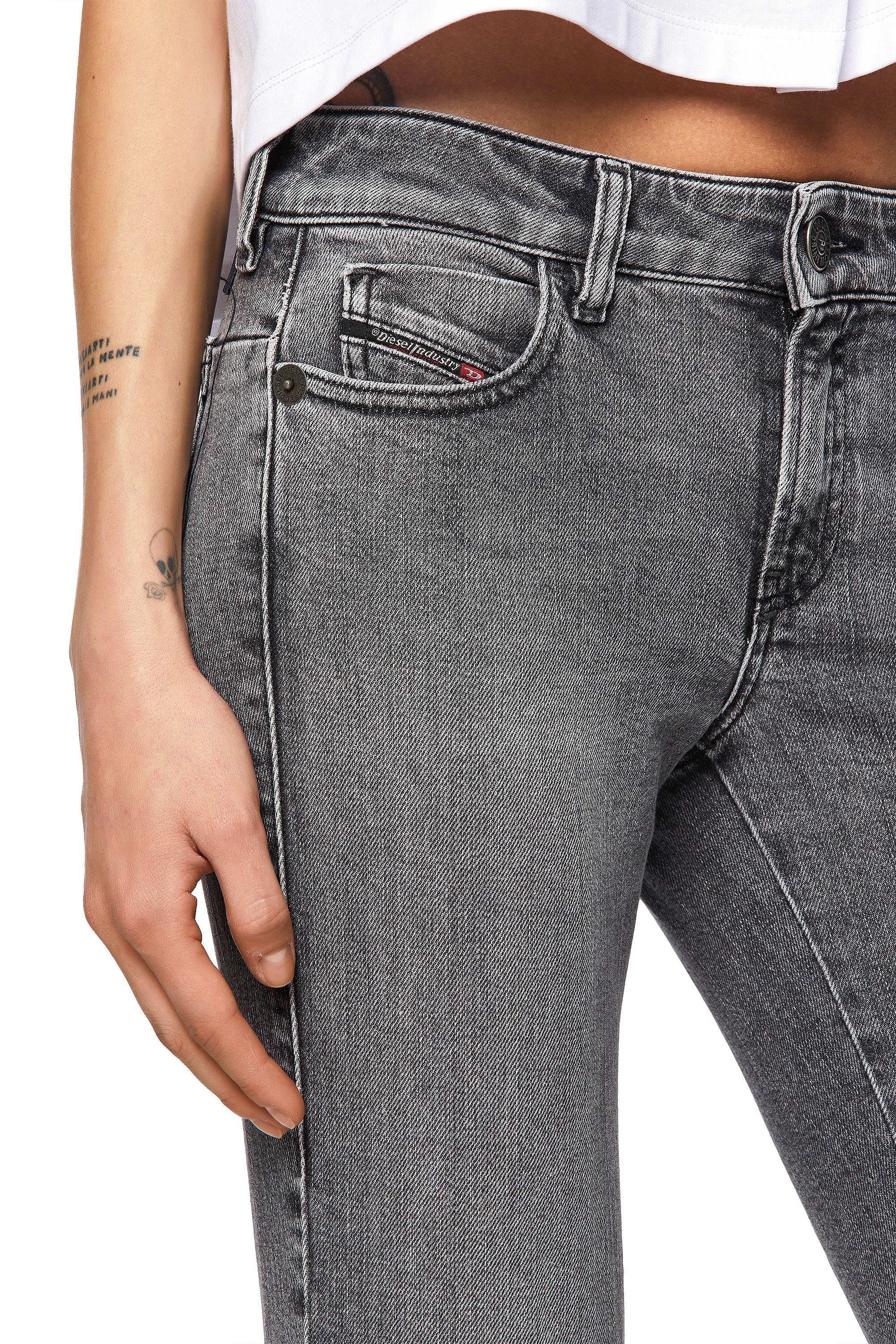 Diesel - D-Jevel Slim Jeans 09A72, Light Grey - Image 4