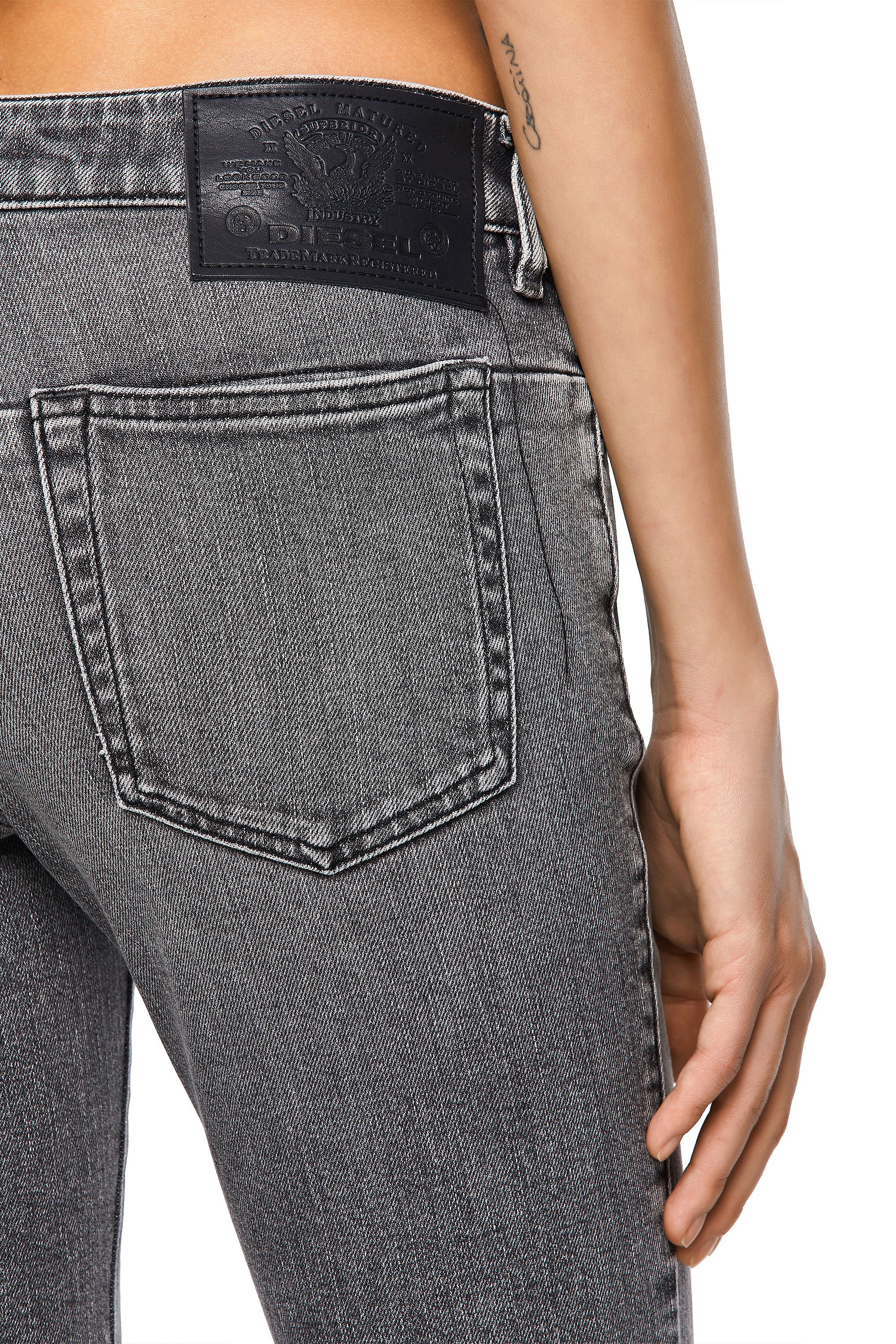 Diesel - D-Jevel Slim Jeans 09A72, Light Grey - Image 6