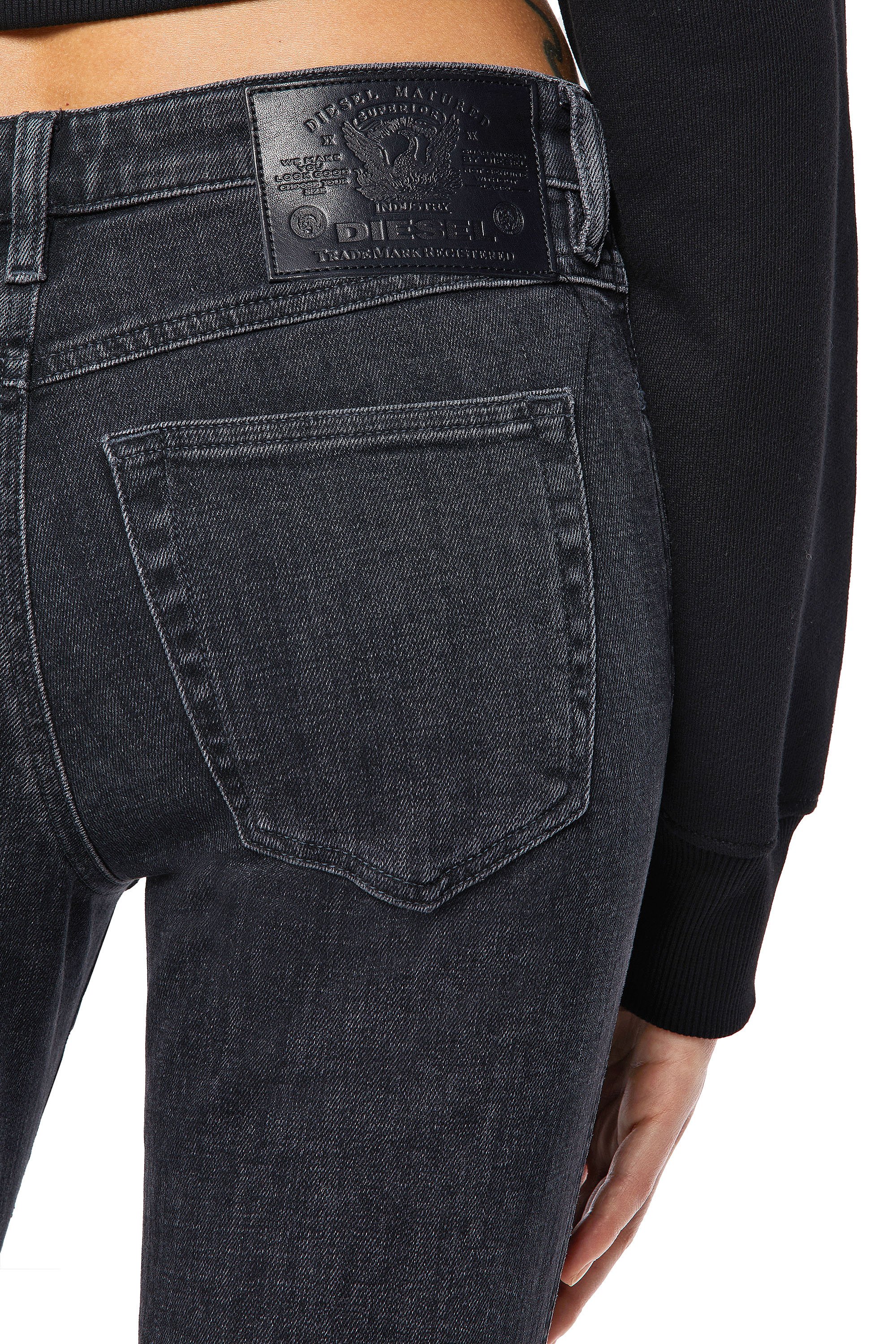 Diesel - Babhila Slim Jeans 09A67, Black/Dark Grey - Image 6