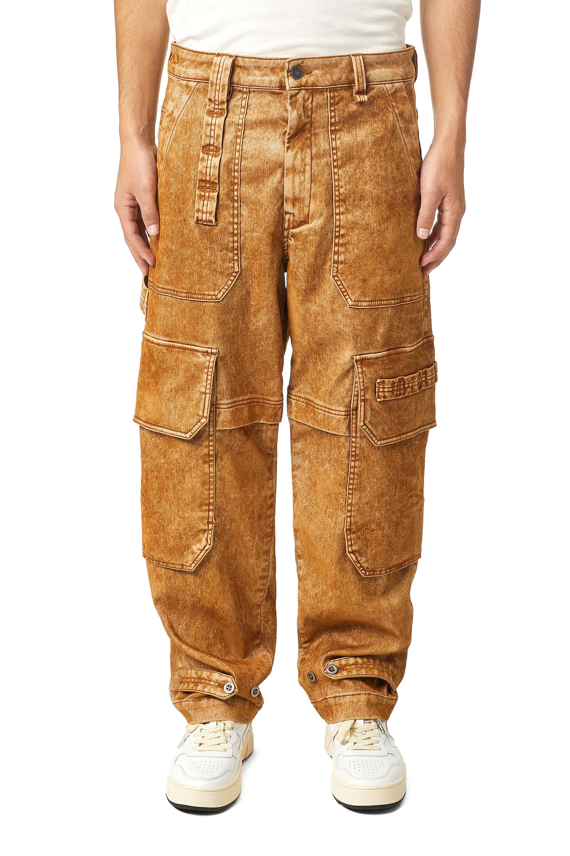 Diesel - D-Multy Tapered JoggJeans® 0AFAT, Light Brown - Image 3