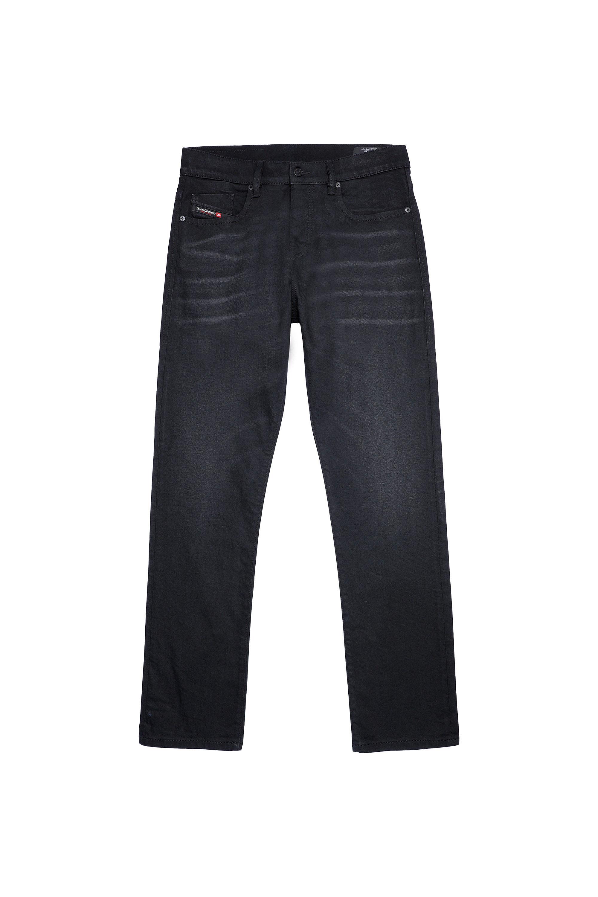 Diesel - 2020 D-VIKER 09A15 Straight Jeans, Negro/Gris oscuro - Image 2