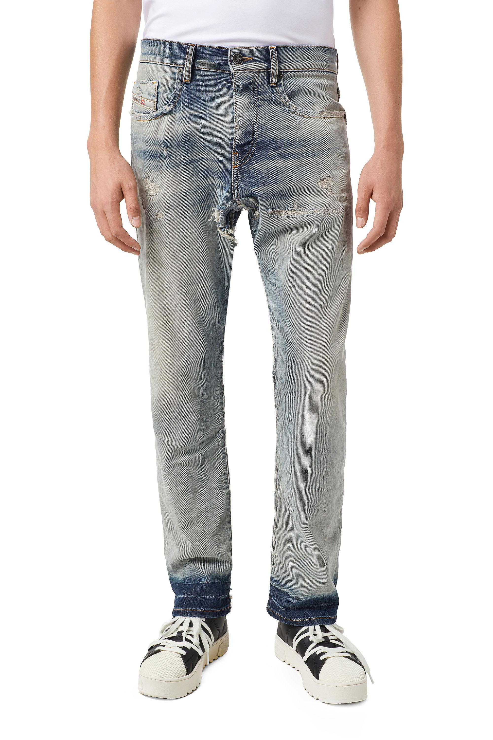 Diesel - D-Viker Straight Jeans 09A21, Light Blue - Image 3