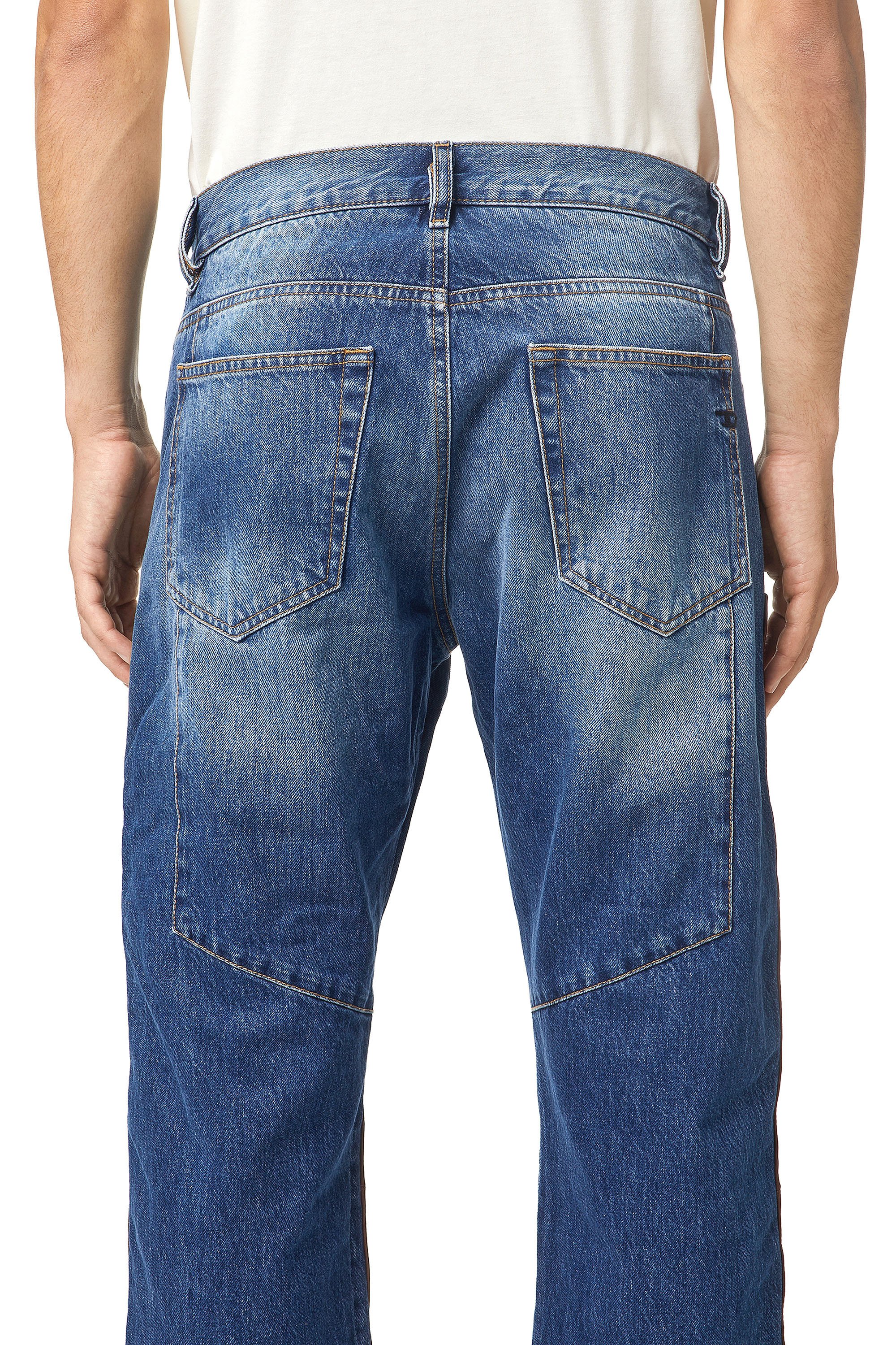 Diesel - D-Viker Straight Jeans 0KDAV, Blue/Brown - Image 7